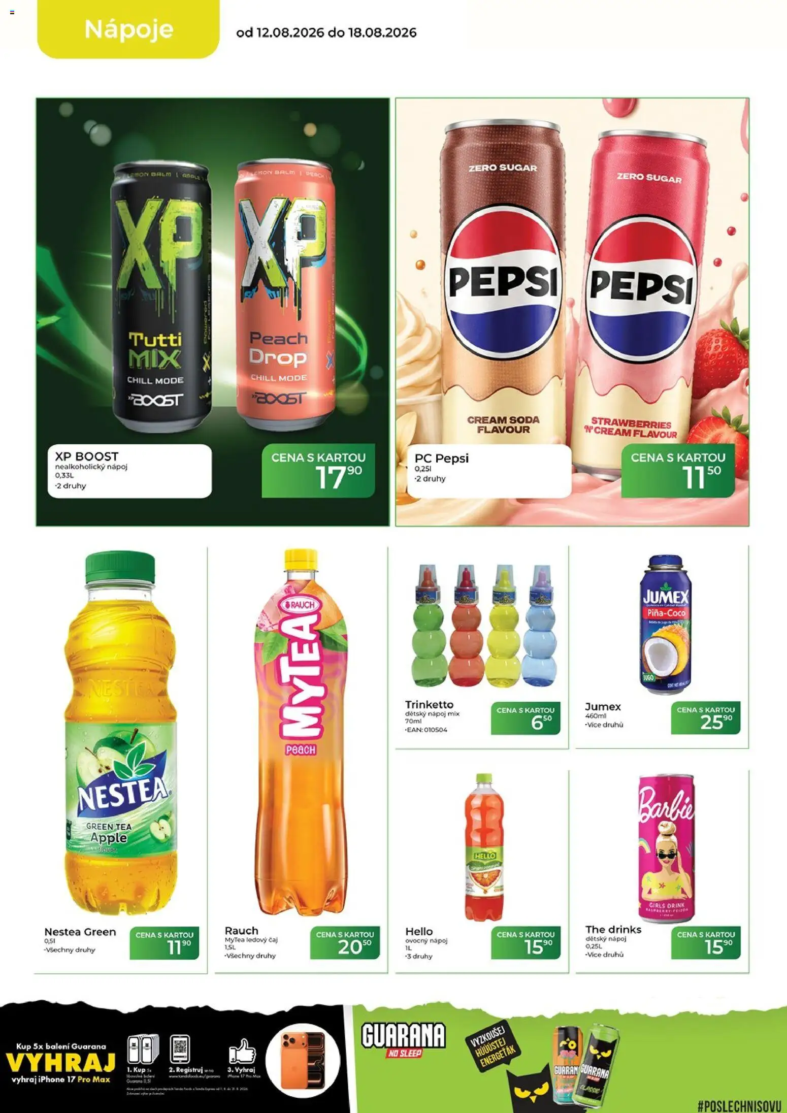 Tamda Foods leták od 12.08.2026 | Strana: 10 | Produkty: Dětský nápoj, Čaj, Apple, Barbie