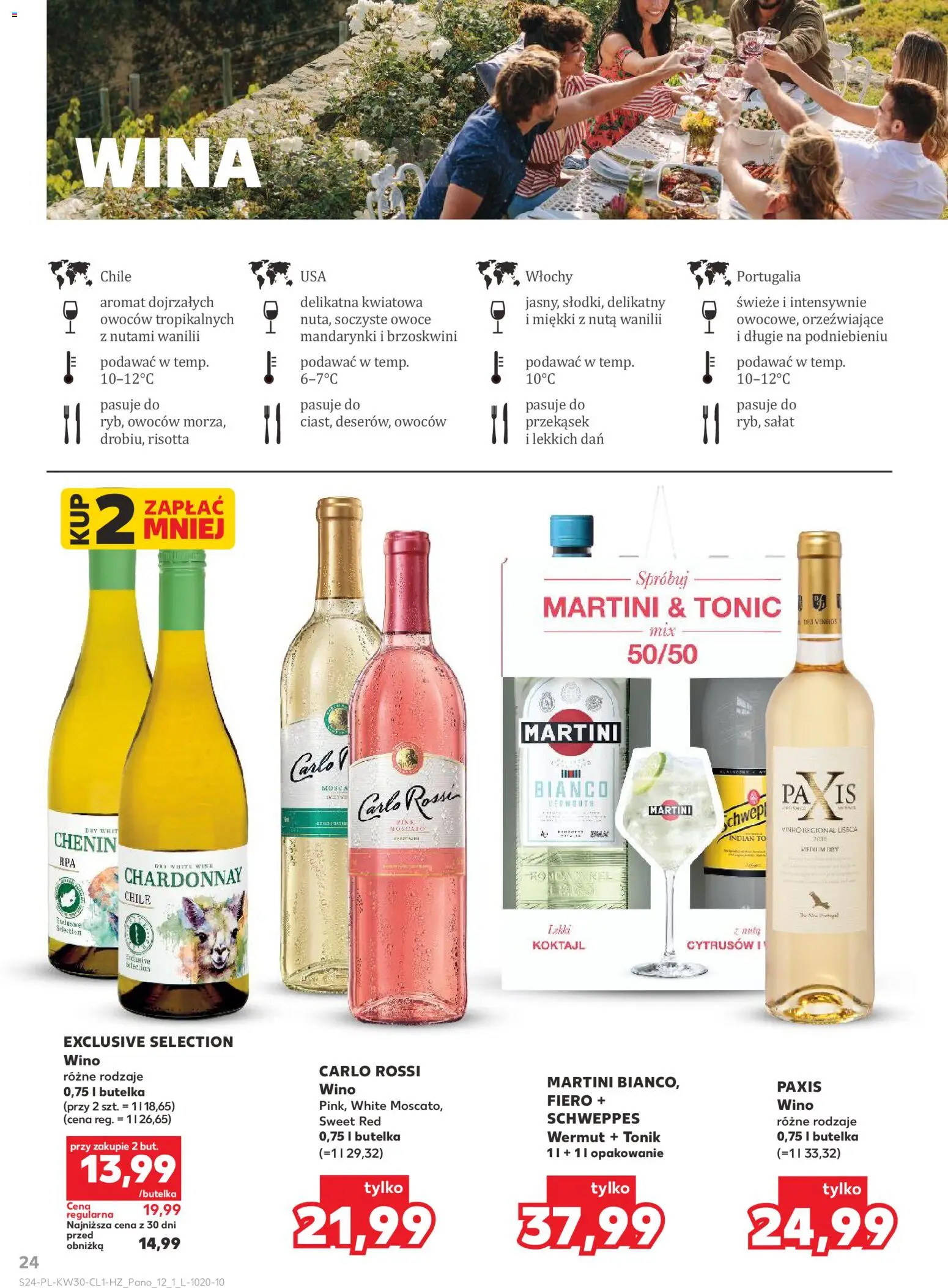 Kaufland Polsko leták - Barek od 23.07.2026 | Strana: 24 | Produkty: Martini, Salát, Vermouth, Tonic