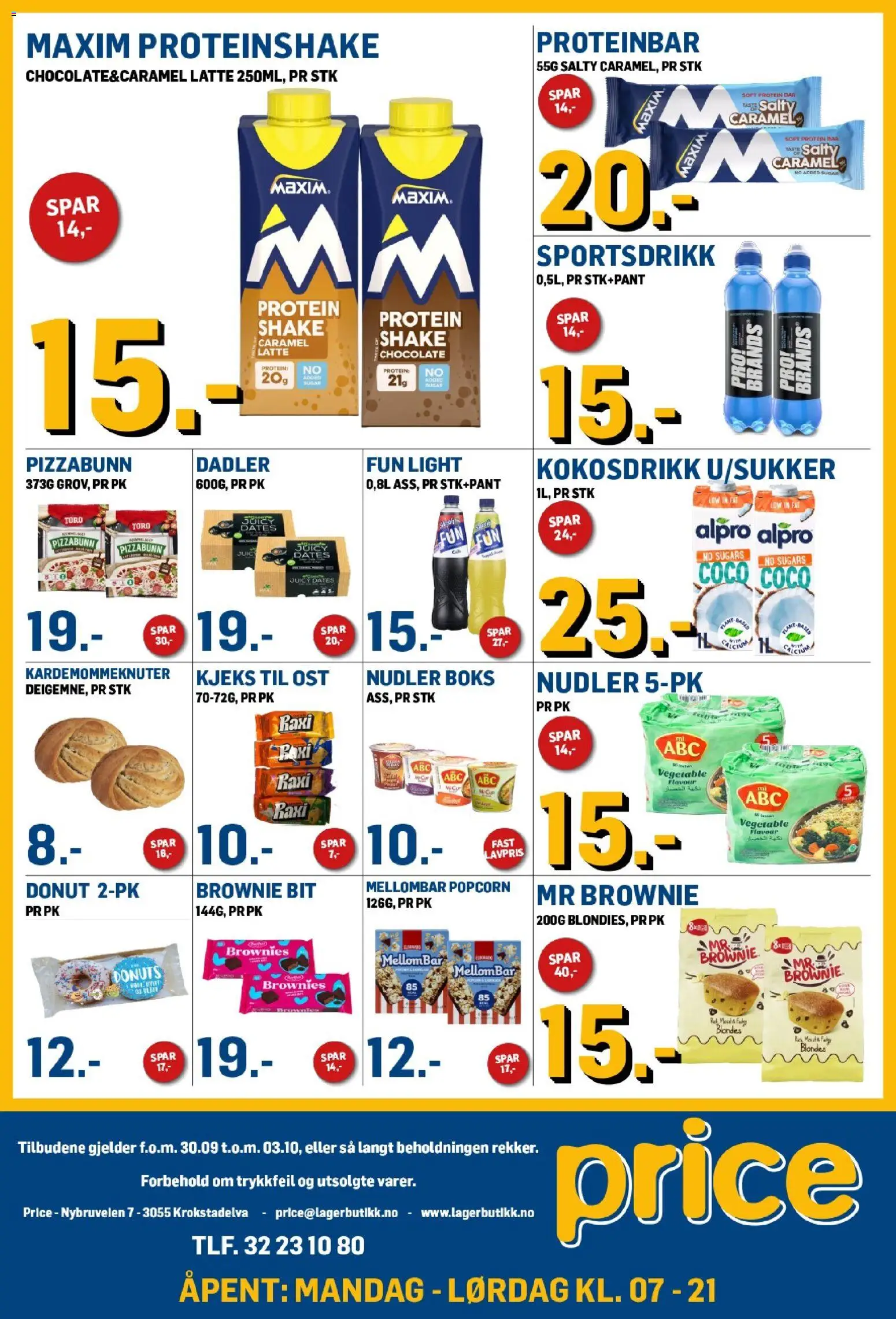 {H1} | Side: 2 | Produkter: Popcorn, Dadler, Proteinbar, Protein bar