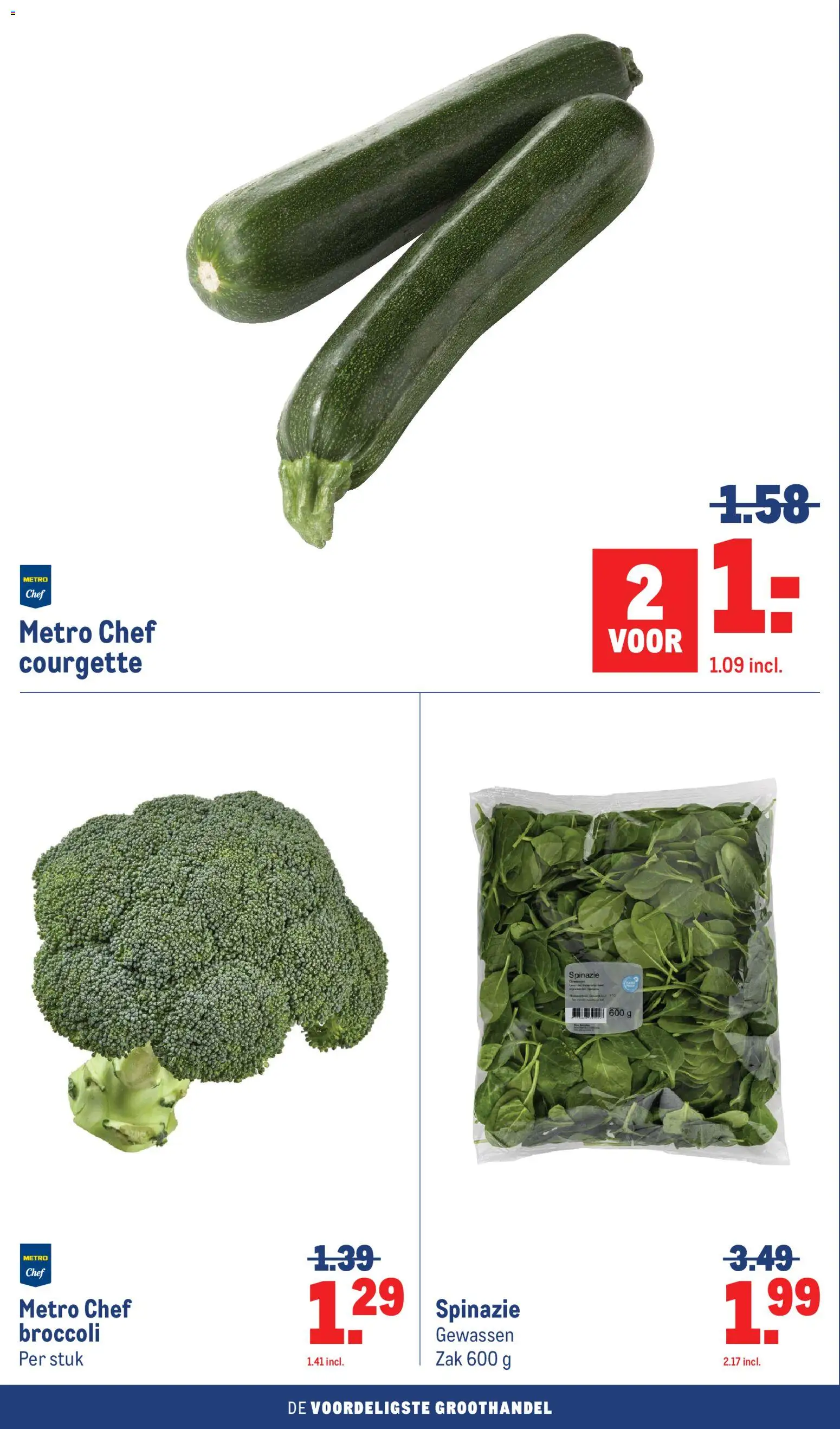 {H1} | Pagina: 46 | Producten: Spinazie, Courgette, Broccoli, Zak