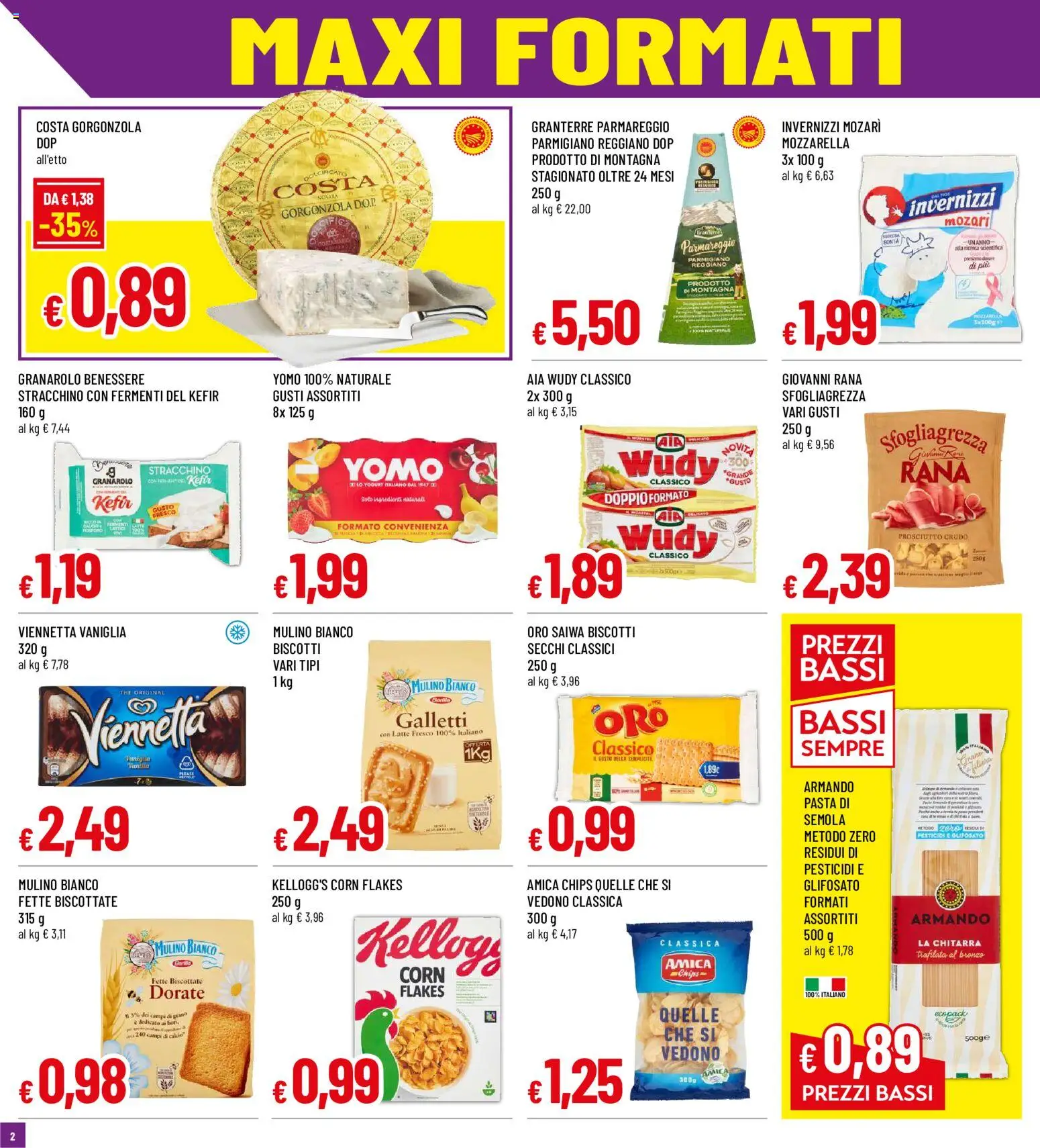 Volantino Famila del 18.06.2026 | Pagina: 2 | Prodotti: Biscotti, Latte, The, Gorgonzola