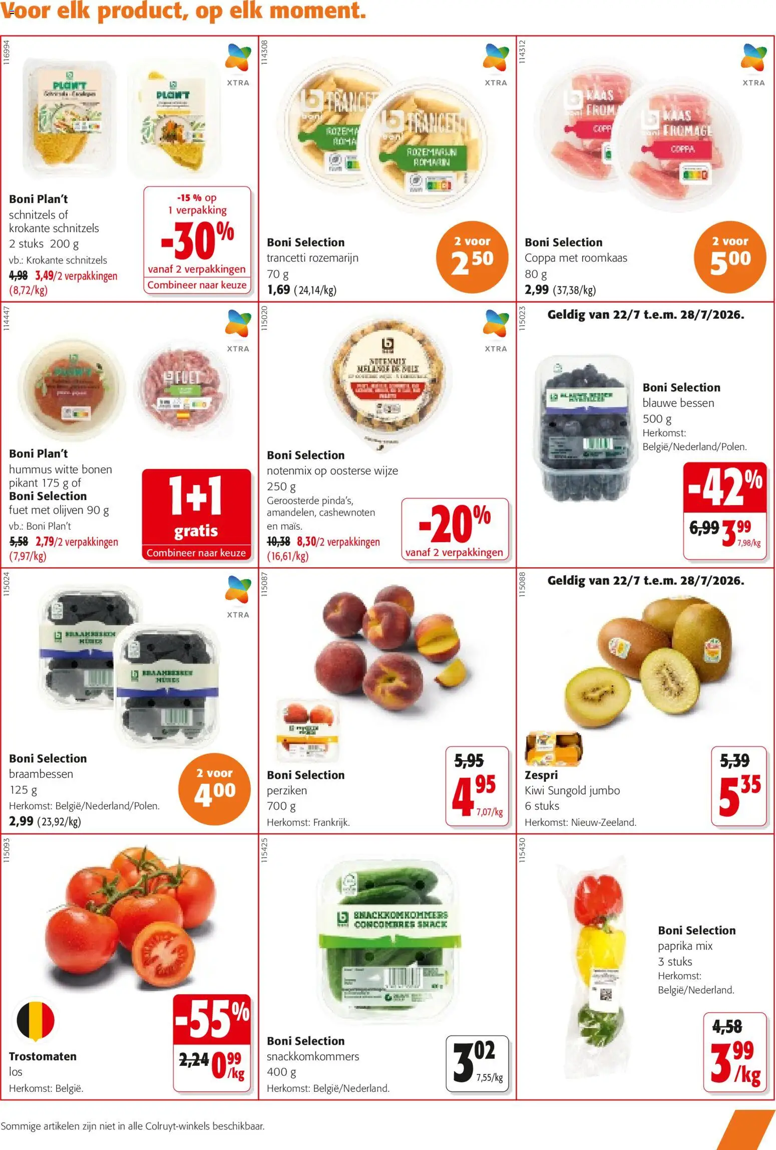 {H1} | Pagina: 9 | Producten: Telefonok, Cashewnoten, Perziken, Kaas