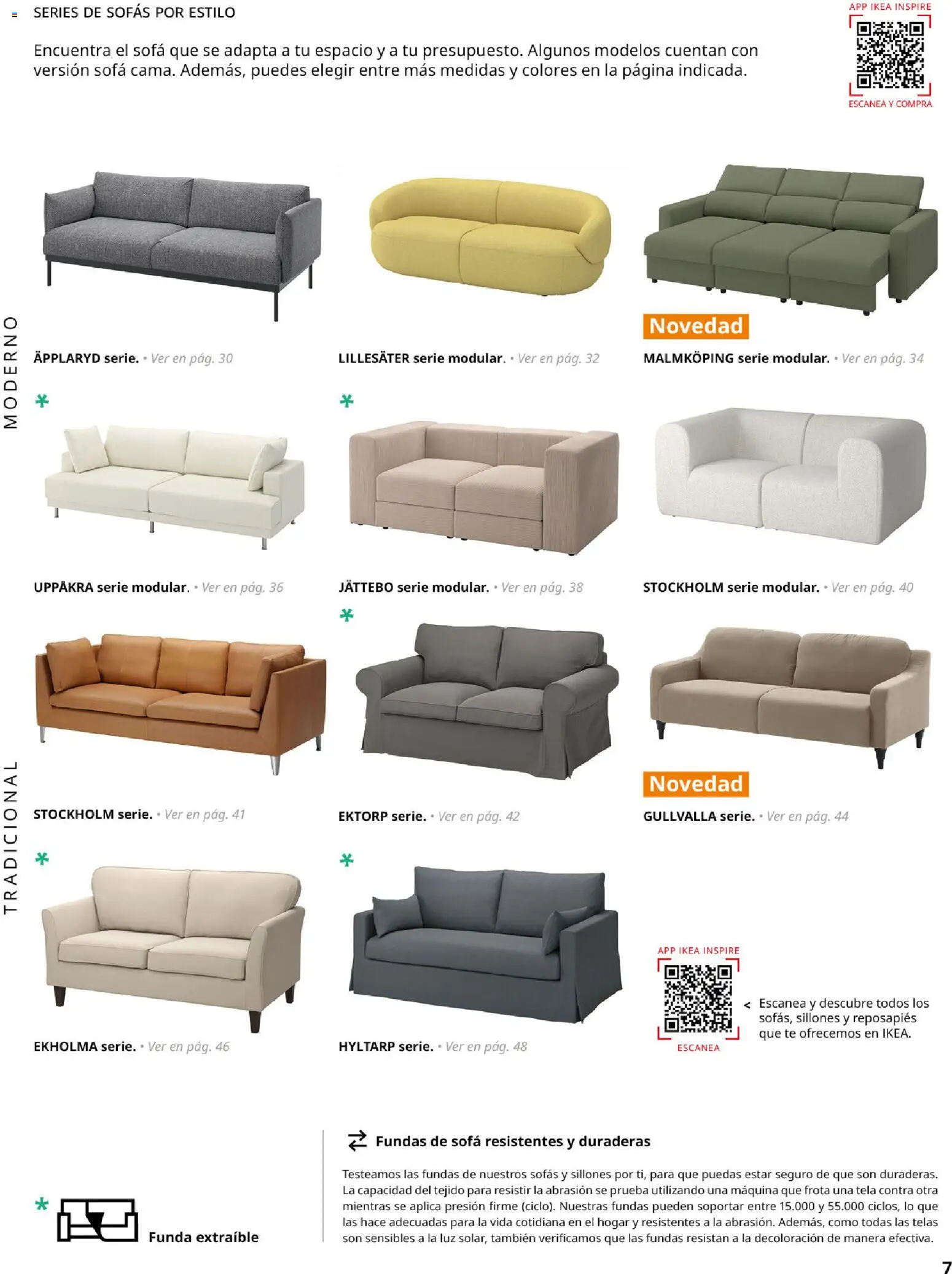 IKEA - Sofás │ válido desde el 28/09/2026 | Página: 7 | Productos: Sofás, Reposapiés, Funda, Sofá