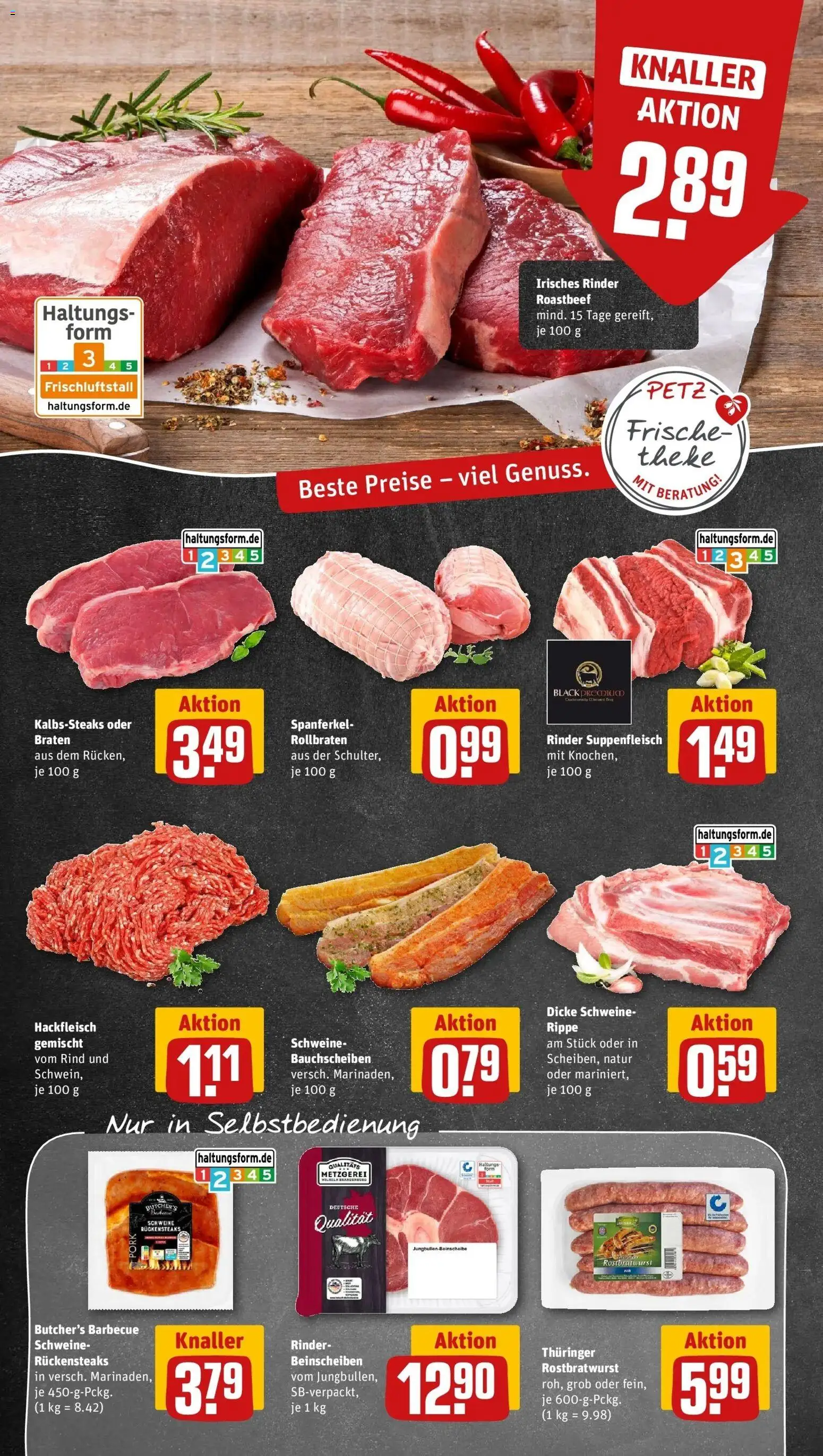 REWE Prospekt ab 07.09.2026 zum Blättern » Angebote | Seite: 8 | Produkte: Roastbeef, Suppenfleisch, Hackfleisch