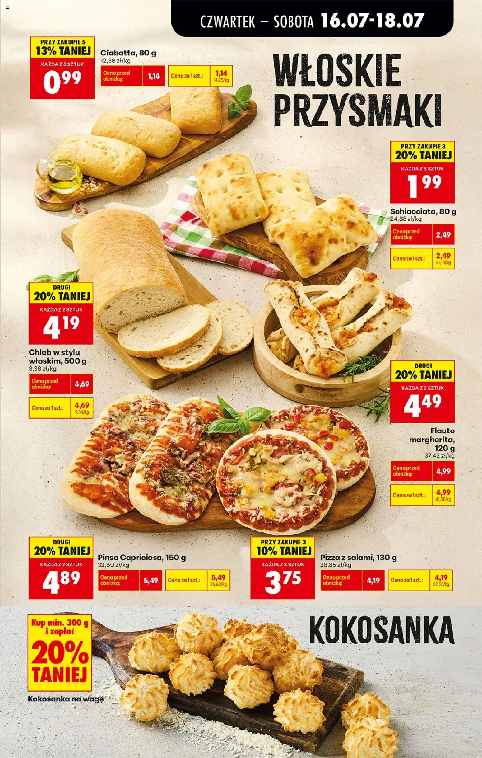 Biedronka Polsko leták - Codziennie niskie ceny od 16.07.2026 | Strana: 37 | Produkty: Chléb, Pizza, Pinsa
