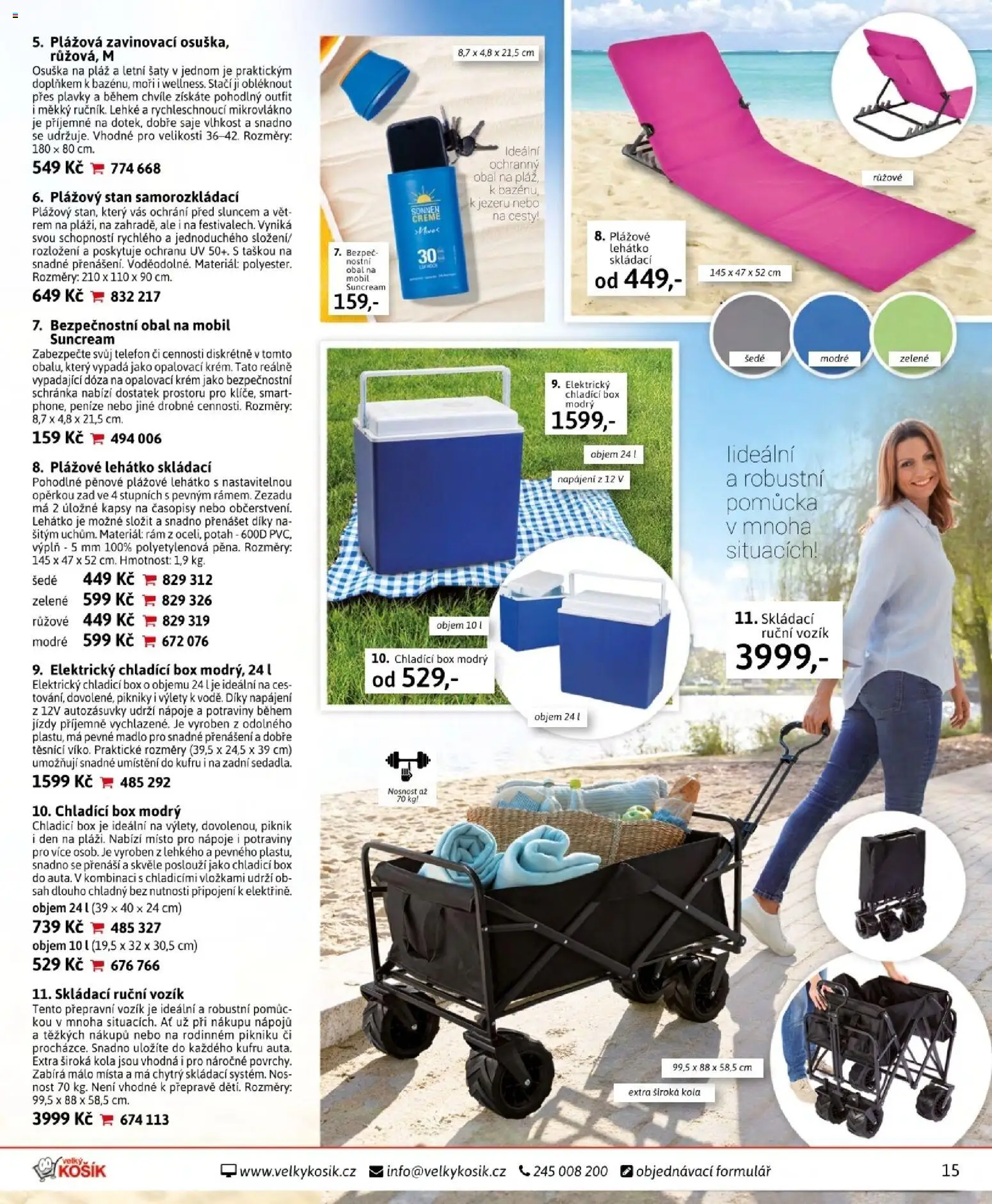 Velký Košík katalog červen 2026 od 01.06.2026 | Strana: 15 | Produkty: Šaty, Box, Plavky, Madlo