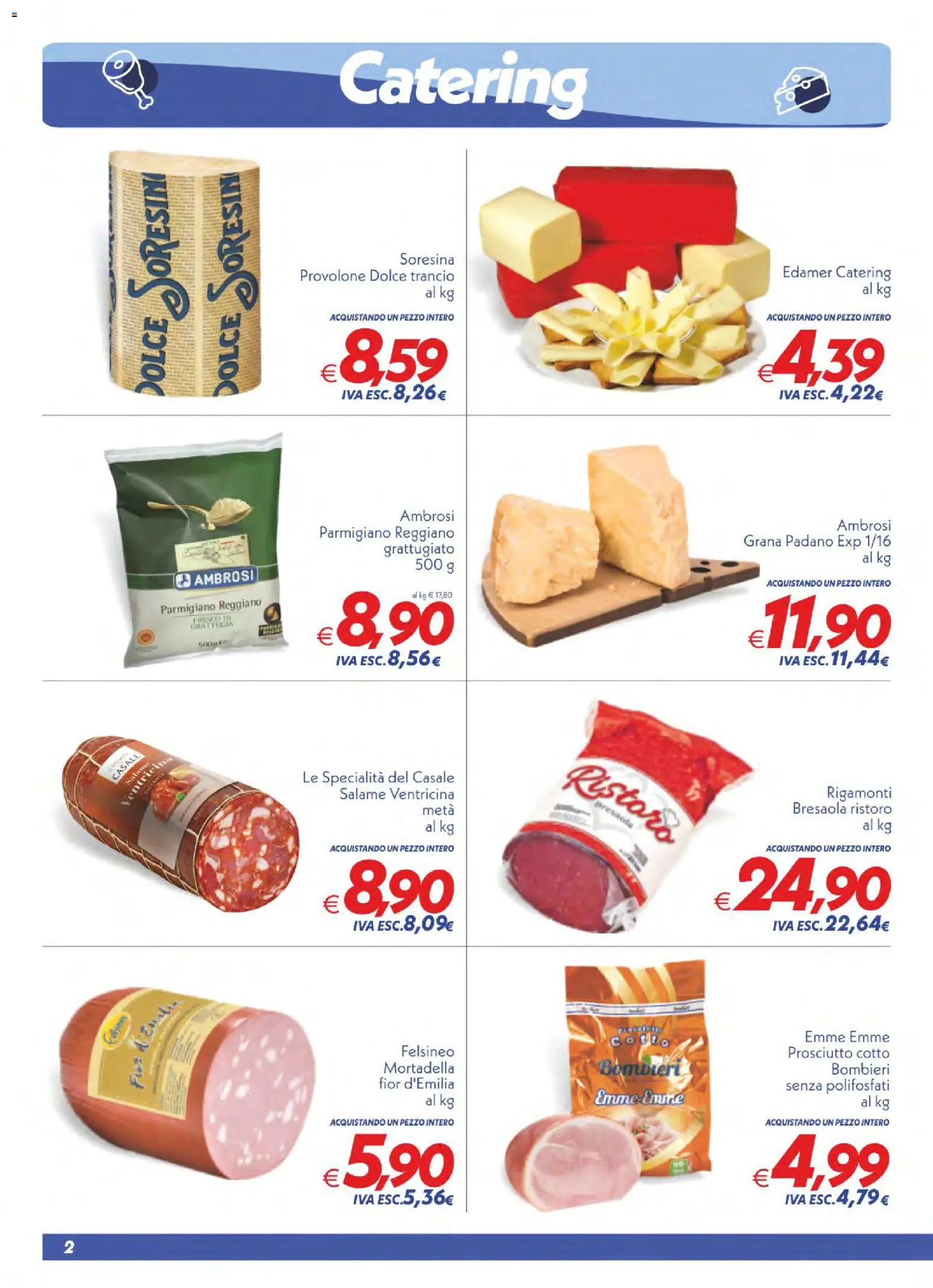 Volantino SuperConveniente del 30/06/2026 | Pagina: 2 | Prodotti: Salame, Mortadella, Grana Padano, Parmigiano reggiano