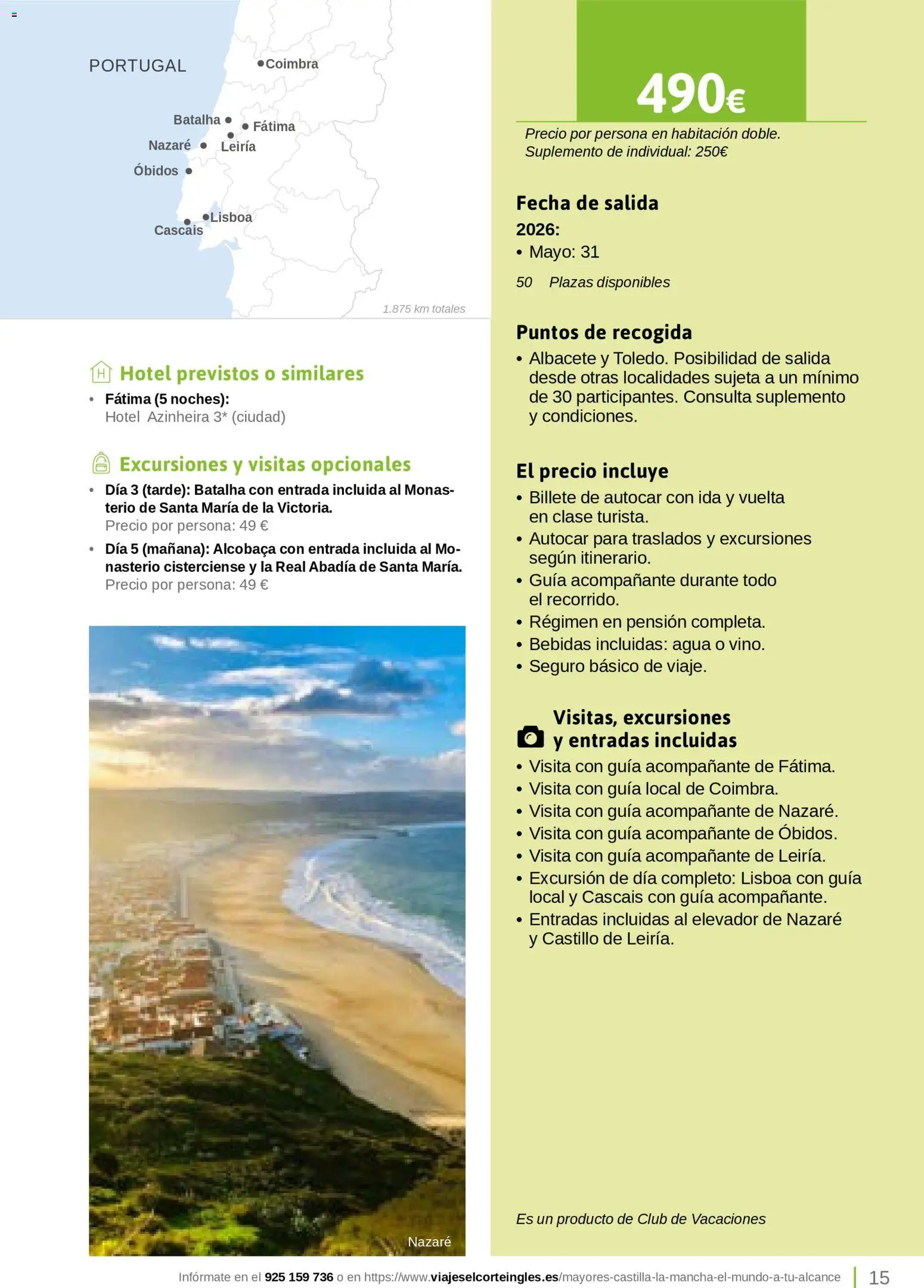 Viajes El Corte Inglés Turismo Social Castilla La Mancha │ válido desde el 01.04.2026 | Página: 15