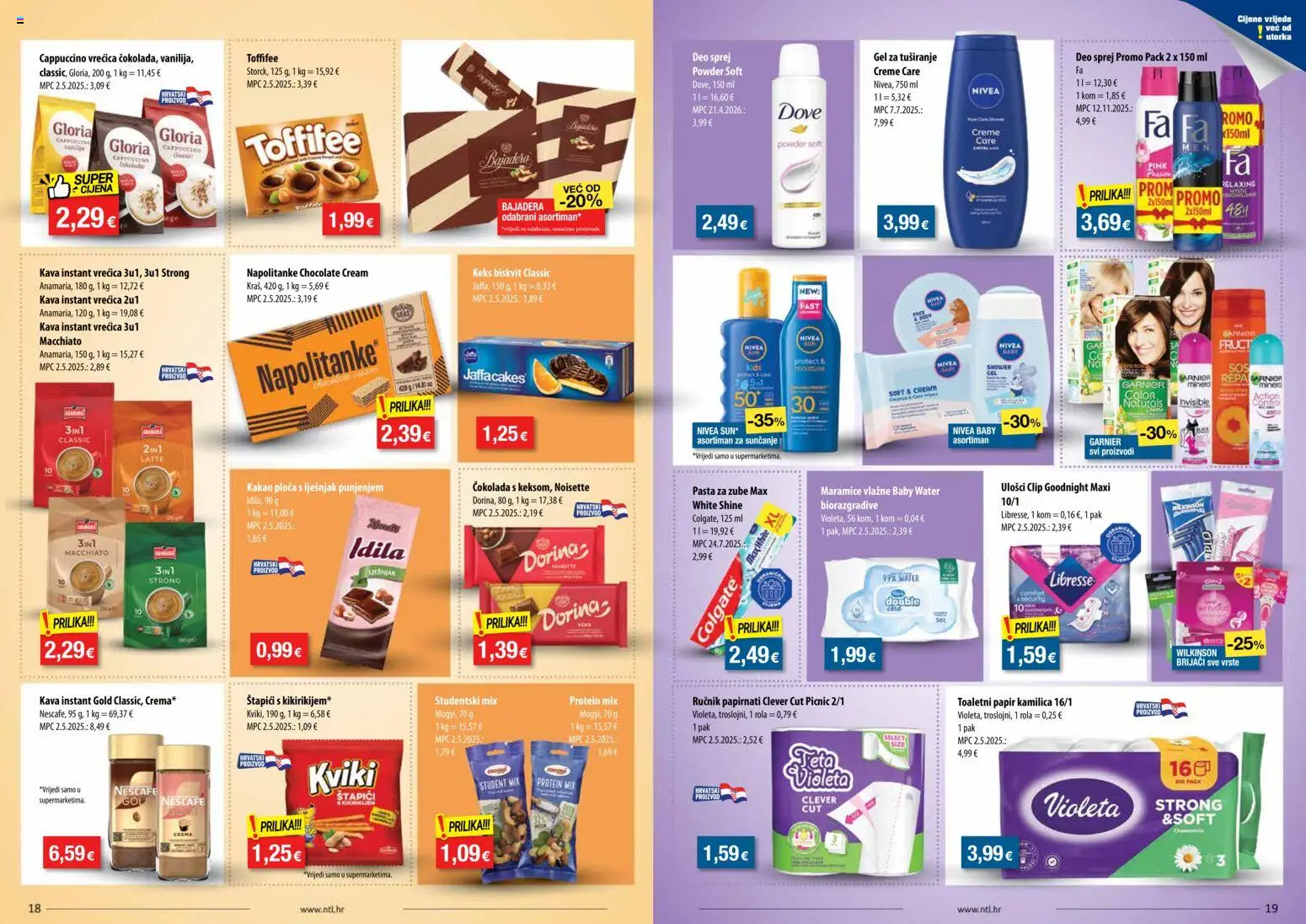 NTL katalog | vrijedi od 12.08.2026 | Stranica: 10 | Proizvodi: Protein, Čokolada, Maramice, Pasta