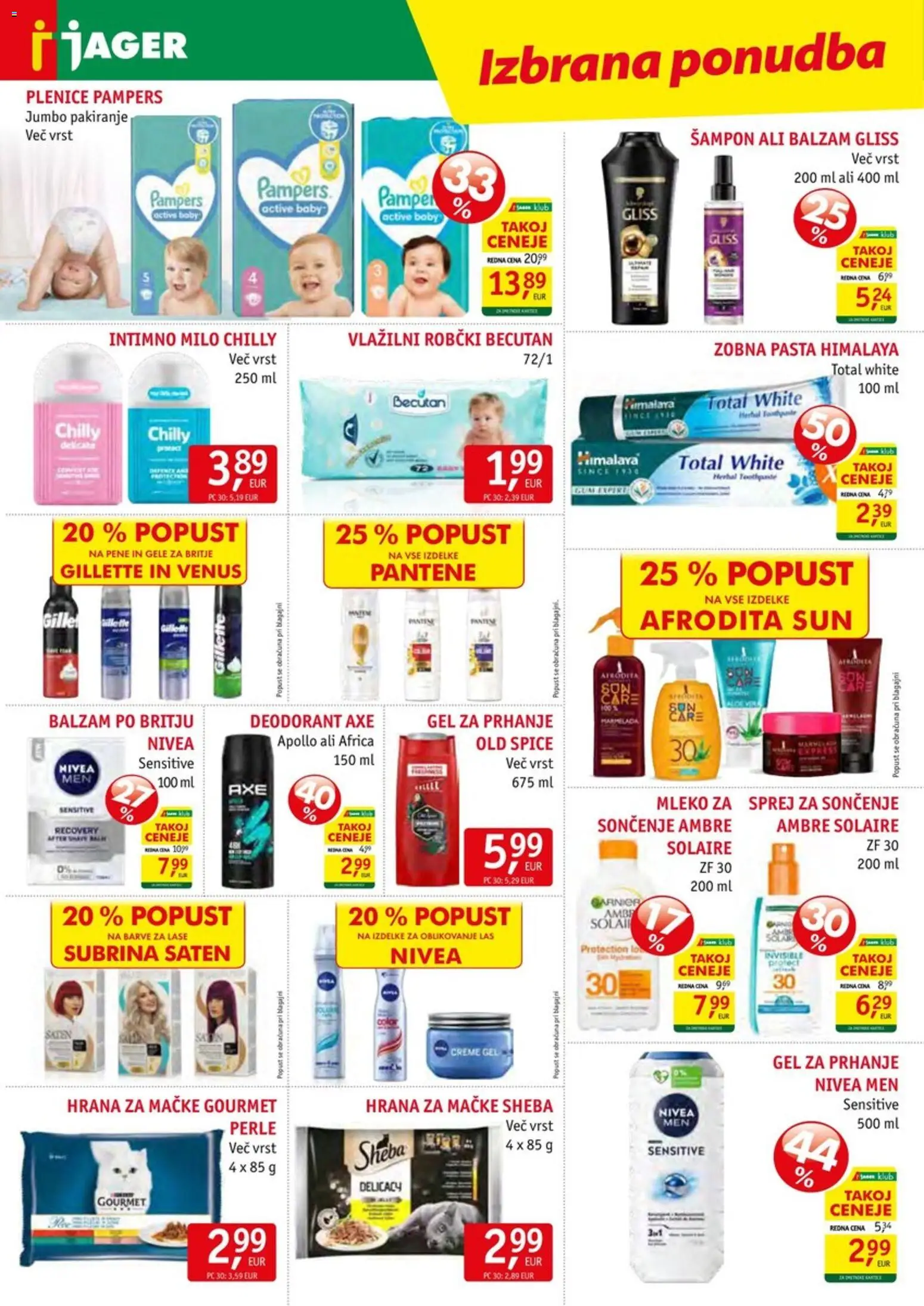Novi Jager katalog ponudbe – veljaven od 17.06.2026 | Stran: 14 | Izdelki: Robčki, Marmelada, Deodorant, Vlažilni robčki