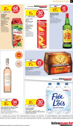 Intermarché - Prévisualisation de SCOTCH WHISKY BLENDED RARE J&B, Scotch Whisky Blended Rare. 40% vol. 1 l valide à partir de 27.05.2026 | Page: 9 | Produits: Whisky, Eau de source, Bière