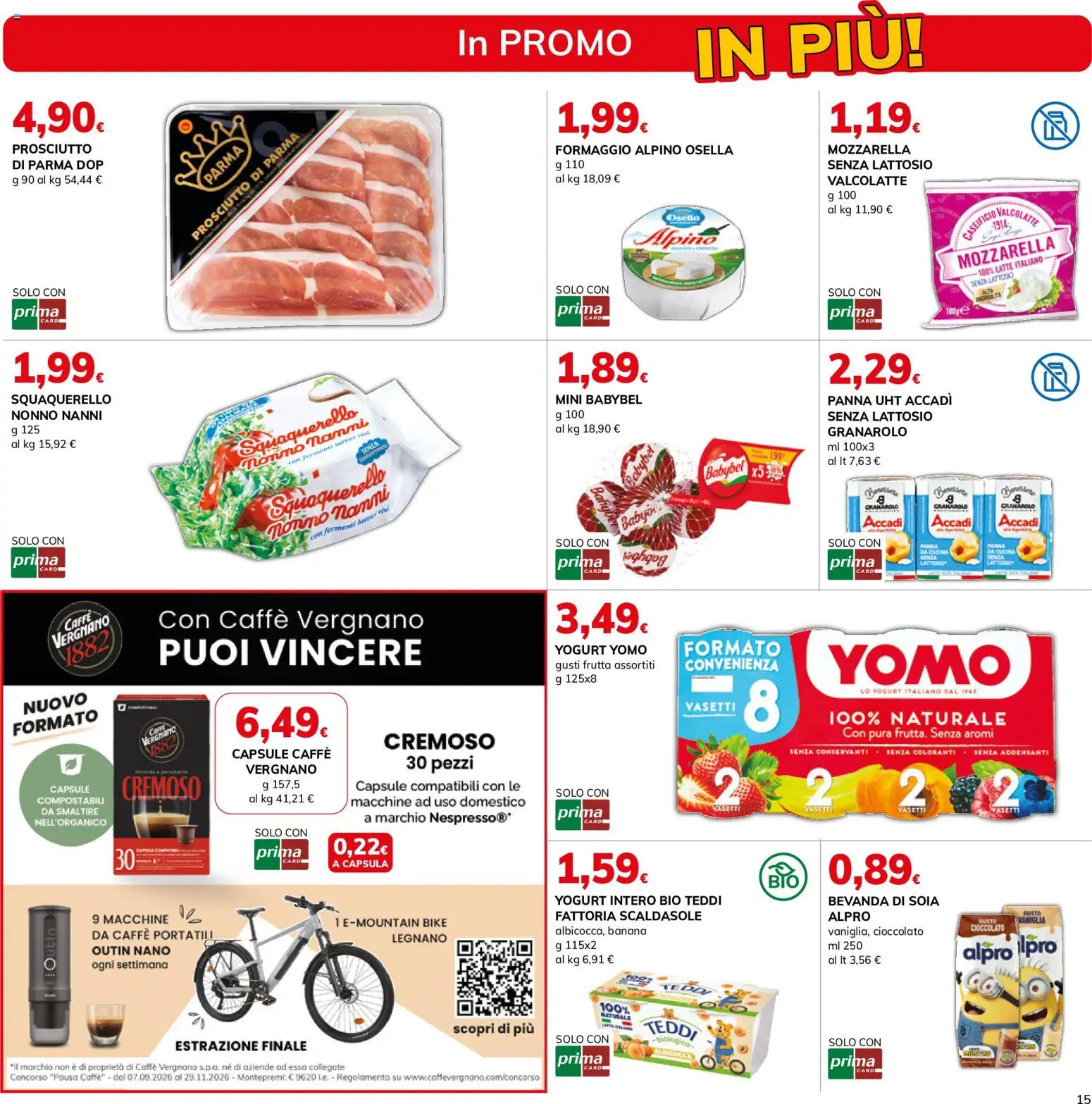 Volantino Basko del 13/10/2026 | Pagina: 15 | Prodotti: Prosciutto di Parma, Caffè, Latte, Bevanda di soia