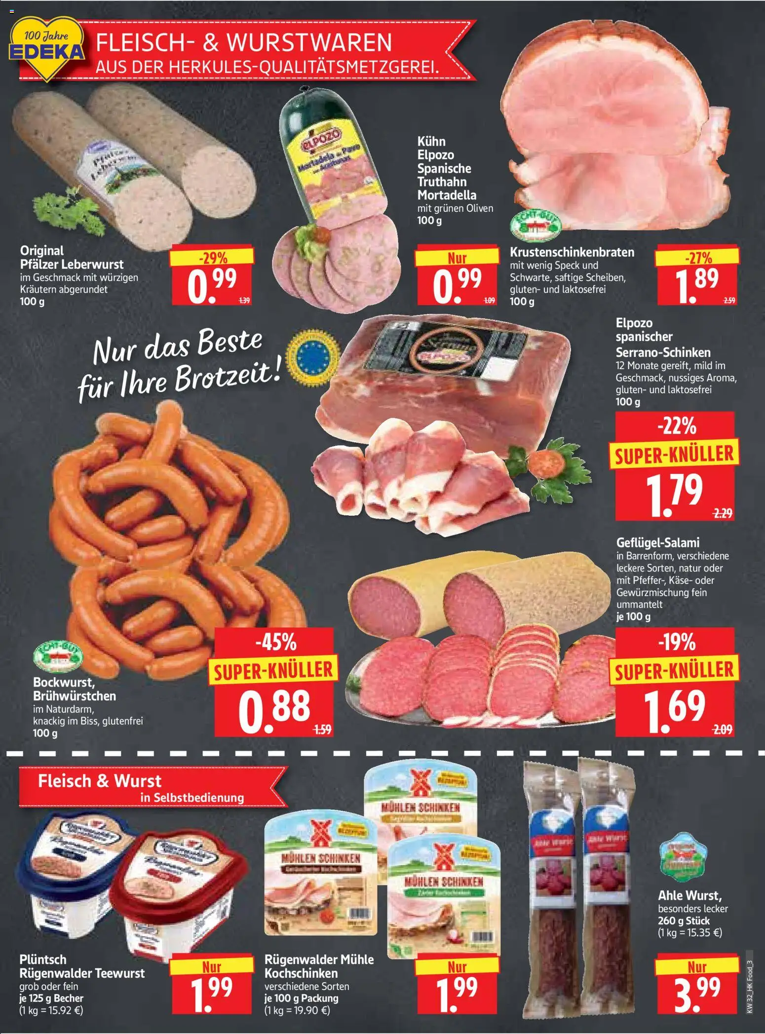 HERKULES Prospekt – gültig ab 03.08.2026 | Seite: 3 | Produkte: Mühle, Wurst, Schinken, Fleisch