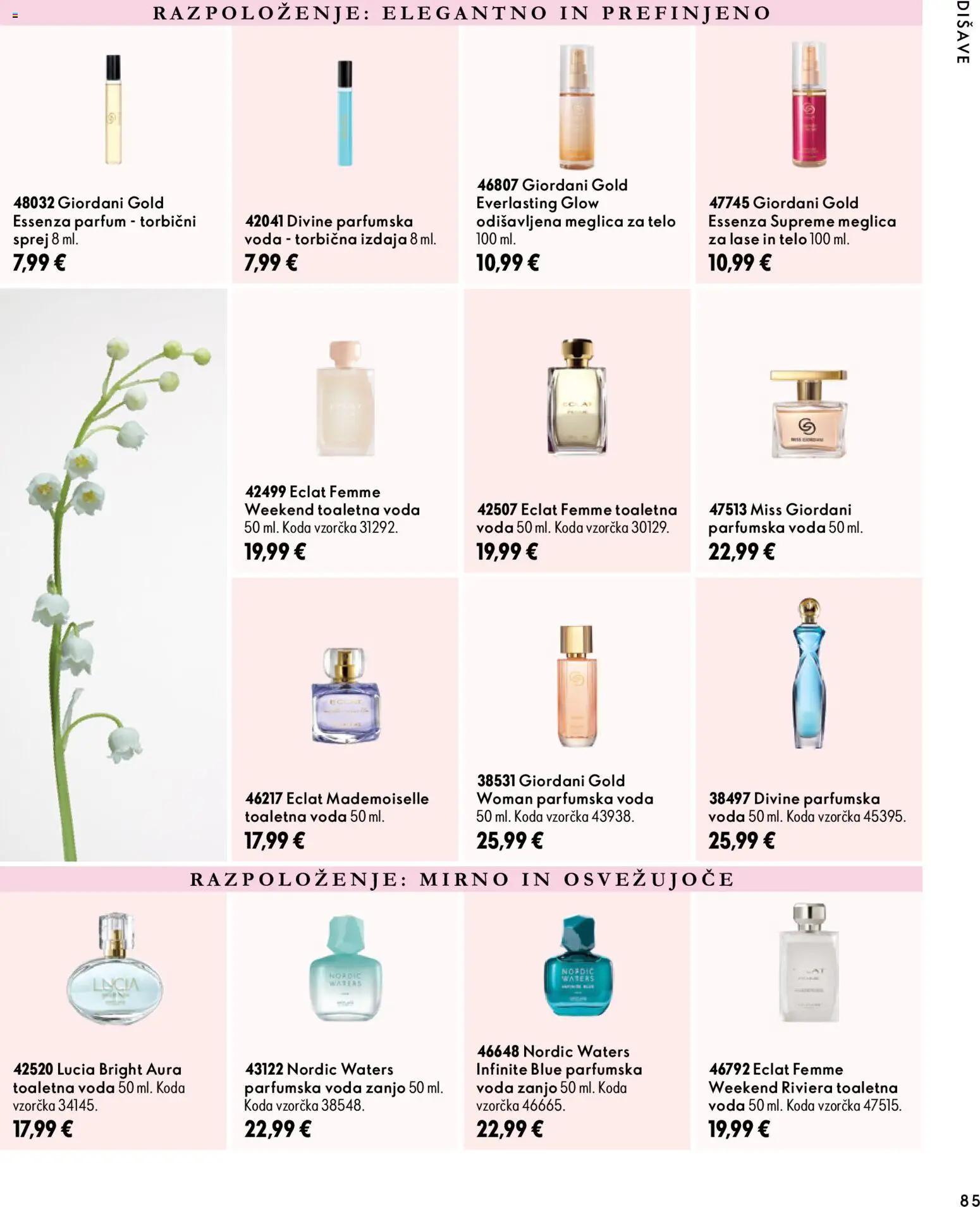 Novi Oriflame katalog ponudbe – veljaven od 07.10.2026 | Stran: 85 | Izdelki: Parfum, Voda, Toaletna voda, Parfumska voda