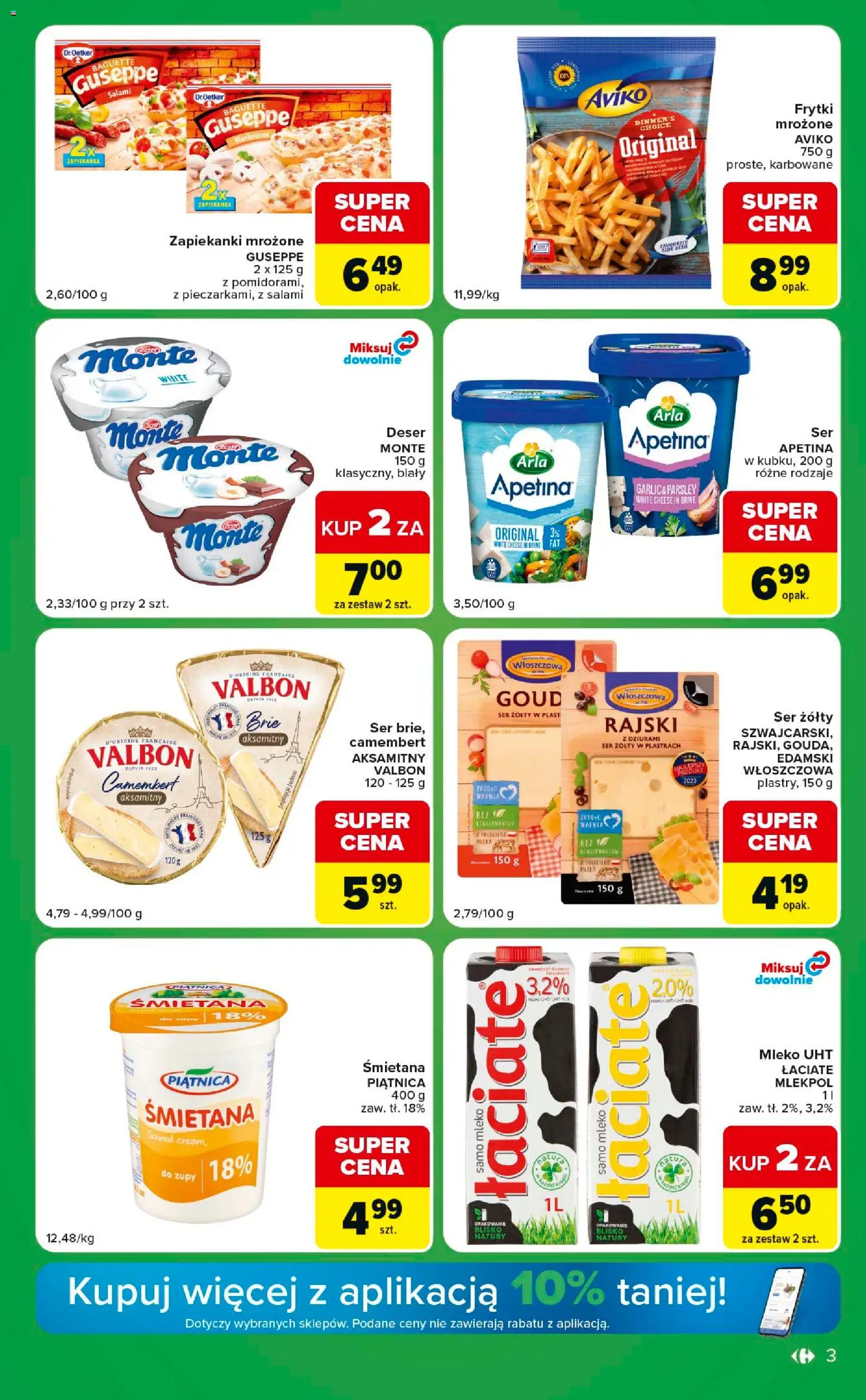 Carrefour gazetka - Express od 22.09.2026 | Strona: 3 | Produkty: Ser żółty, Zupy, Zapiekanka, Piątnica