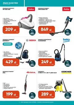 Pogląd oferty "Max elektro gazetka" - ważna od 16.09.2026 | Strona: 5 | Produkty: Odkurzacz, Sofa, Bateria, Szczotka