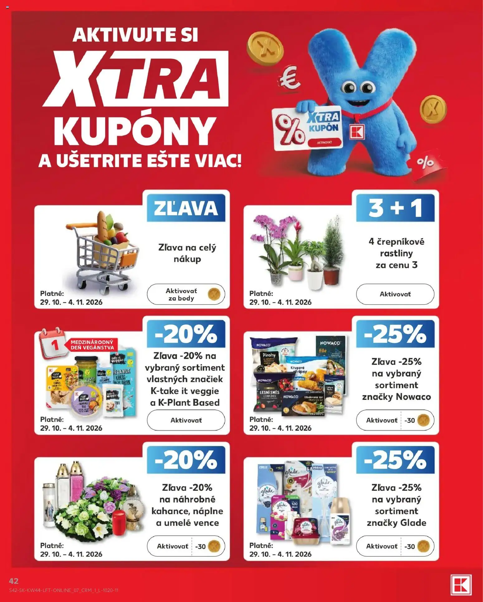 Nové Kaufland akcie – leták je platný od 29.10.2026 | Strana: 42 | Produkty: Syr, Pirohy, Obaľovaný syr, Stripsy
