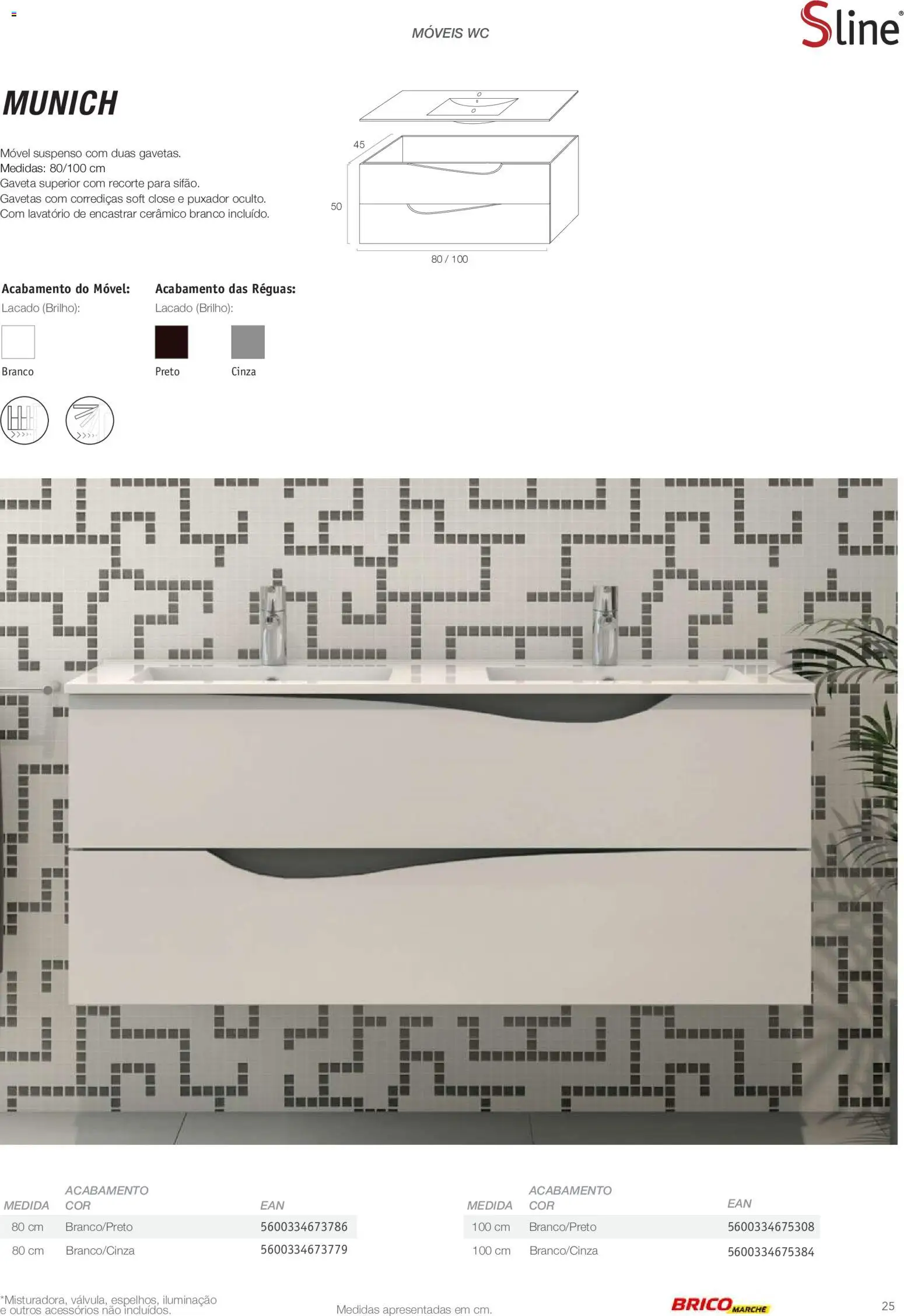 BricoMarché Catálogo de Inspiração Banho │ válido de 15.06.2026 | Página: 25 | Produtos: Lavatório