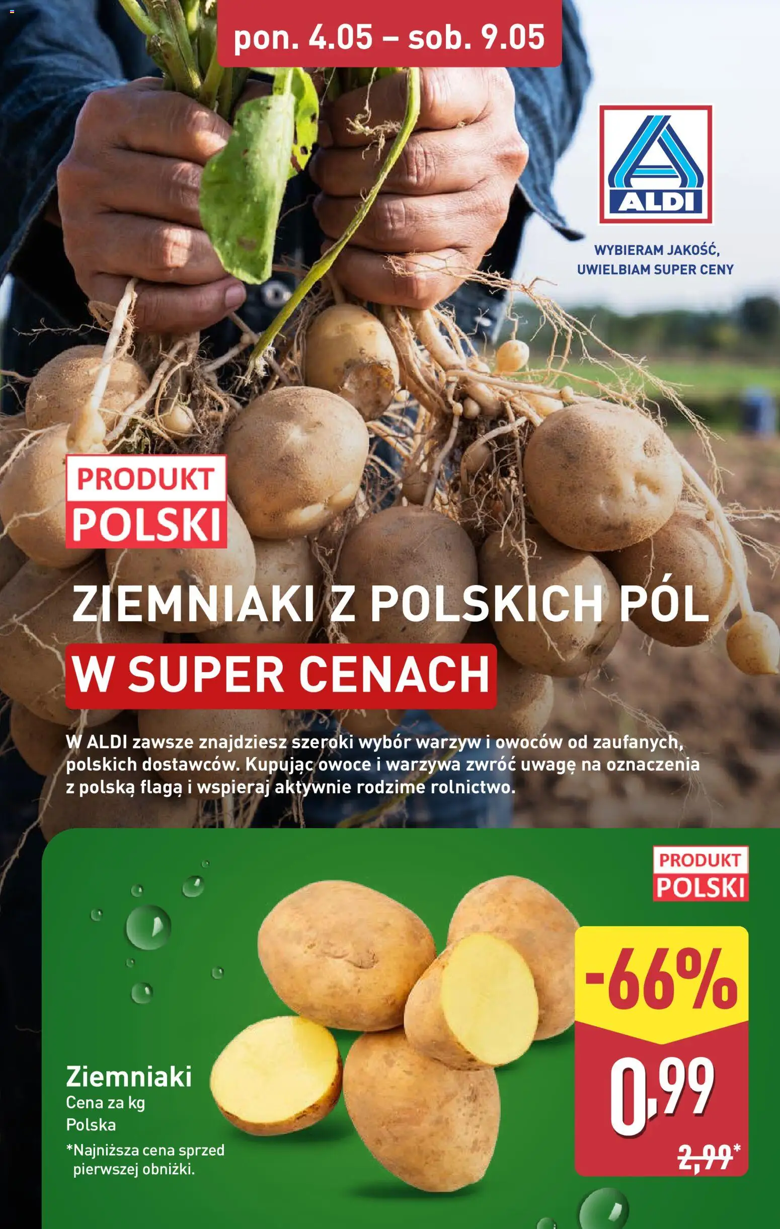 Aldi gazetka - Oferta weekendowa od 07.05.2026 | Strona: 11 | Produkty: Ziemniaki, Warzywa, Owoce