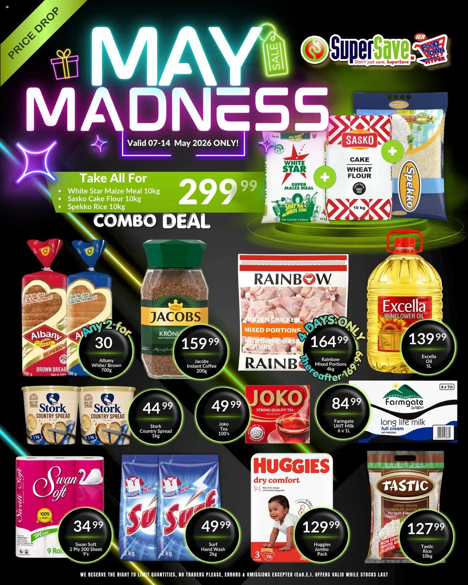 New Super Save catalogue – valid from 07.05.2026 | Page: 1 | Products: Cake, Milk, Tea, Cream