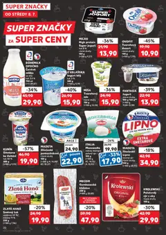 Náhled letáku MILKO High protein Super jogurt, tuk 0 %, různé druhy 150 g od 08.07.2026 | Strana: 20 | Produkty: Tvarohový dezert, Tavený sýr, Smetana, Smetana ke šlehání