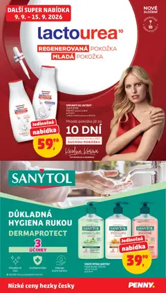 Náhled letáku TEKUTÉ MÝDLO SANYTOL*, různé druhy | 250 ml od 09.09.2026 | Strana: 35 | Produkty: Mýdlo, Sprchový gel, Kuchyně, Lactovit