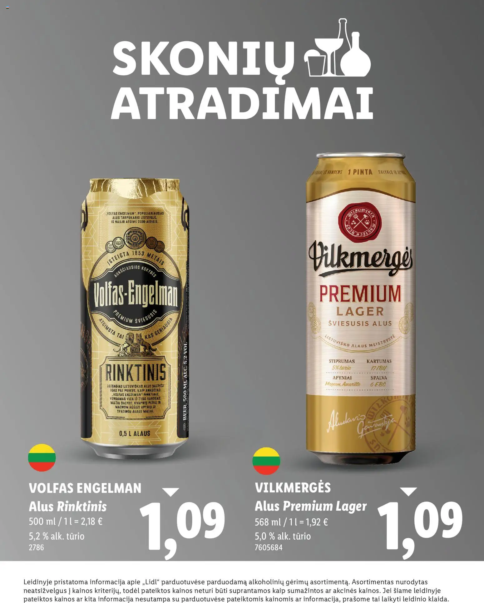 LIDL akcijos nuo 04.12.2025 | Puslapis: 2 | Prekių: Alus