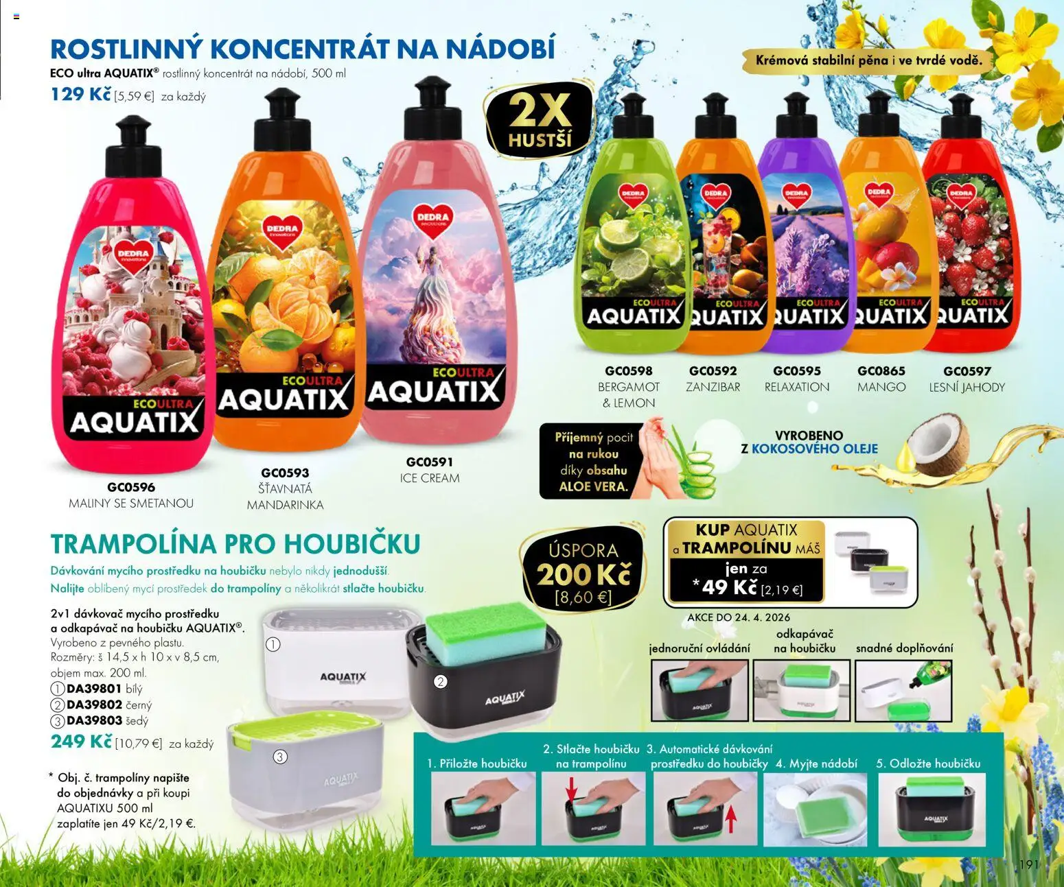 Nové Dedra akcie – leták je platný od 01.02.2026 | Strana: 91 | Produkty: Trampolína, Jahody, Maliny, Pena