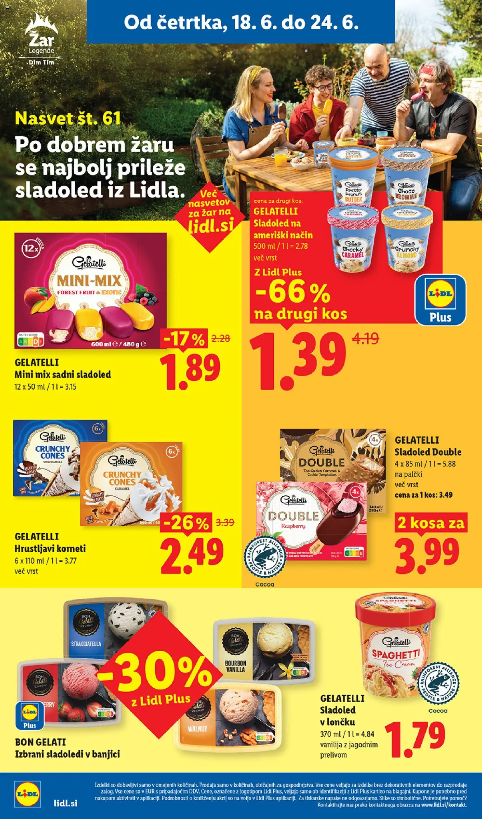 Novi Lidl katalog ponudbe – veljaven od 18.06.2026 | Stran: 14 | Izdelki: Zar, Kos, Sladoled