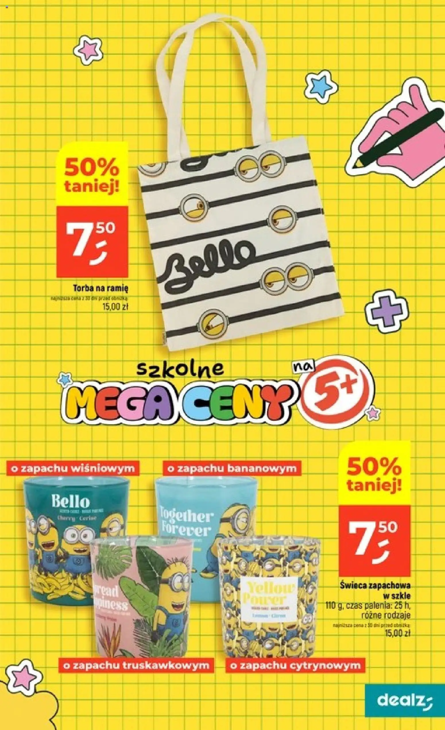 Dealz gazetka od 03.09.2026 | Strona: 47 | Produkty: Torba, Świeca