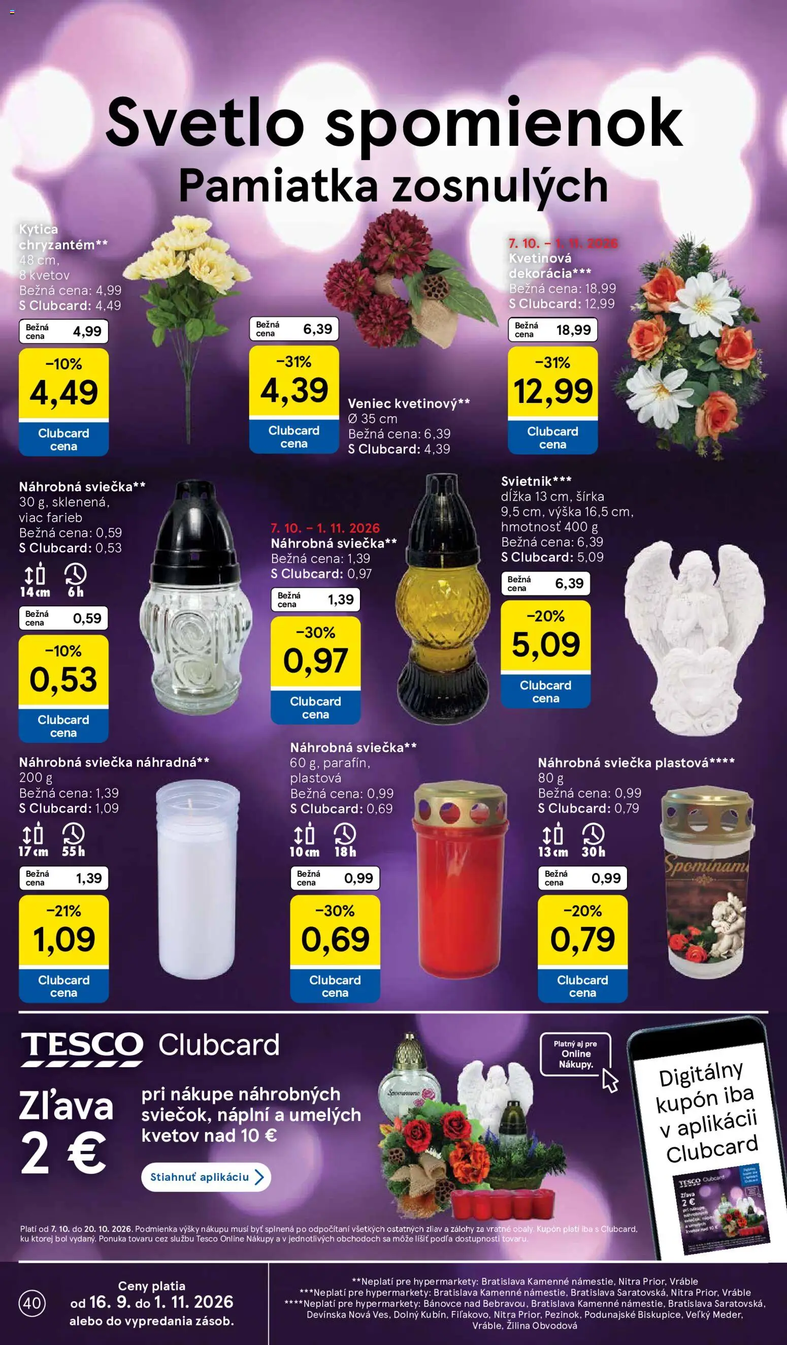 Nové Tesco akcie – leták je platný od 14.10.2026 | Strana: 40