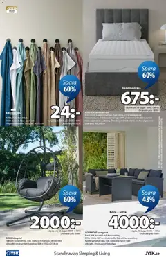 JYSK erbjudanden - Förhandsvisning av reklamblad från butik JYSK aktuell från 01.06.2026 | Sida: 24 | Produkter: Dynor, Bäddmadrass, Soffa, Bord