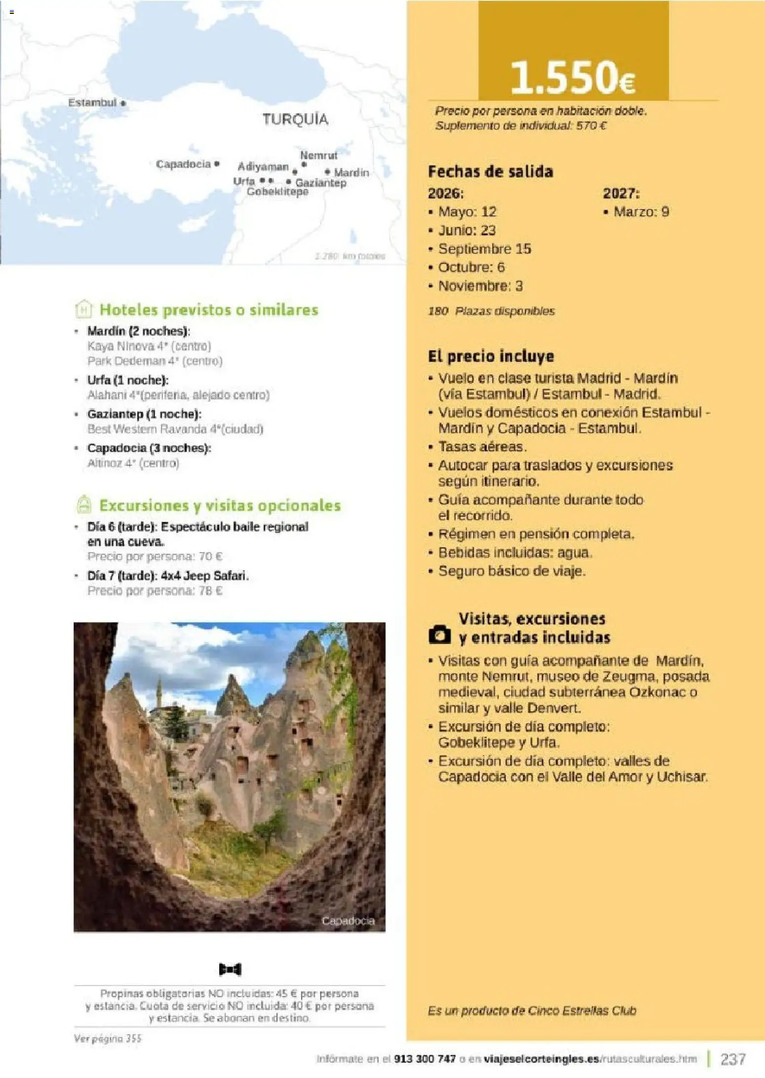 Viajes El Corte Inglés Rutas Culturales de la Comunidad de Madrid │ válido desde el 01.04.2026 | Página: 237
