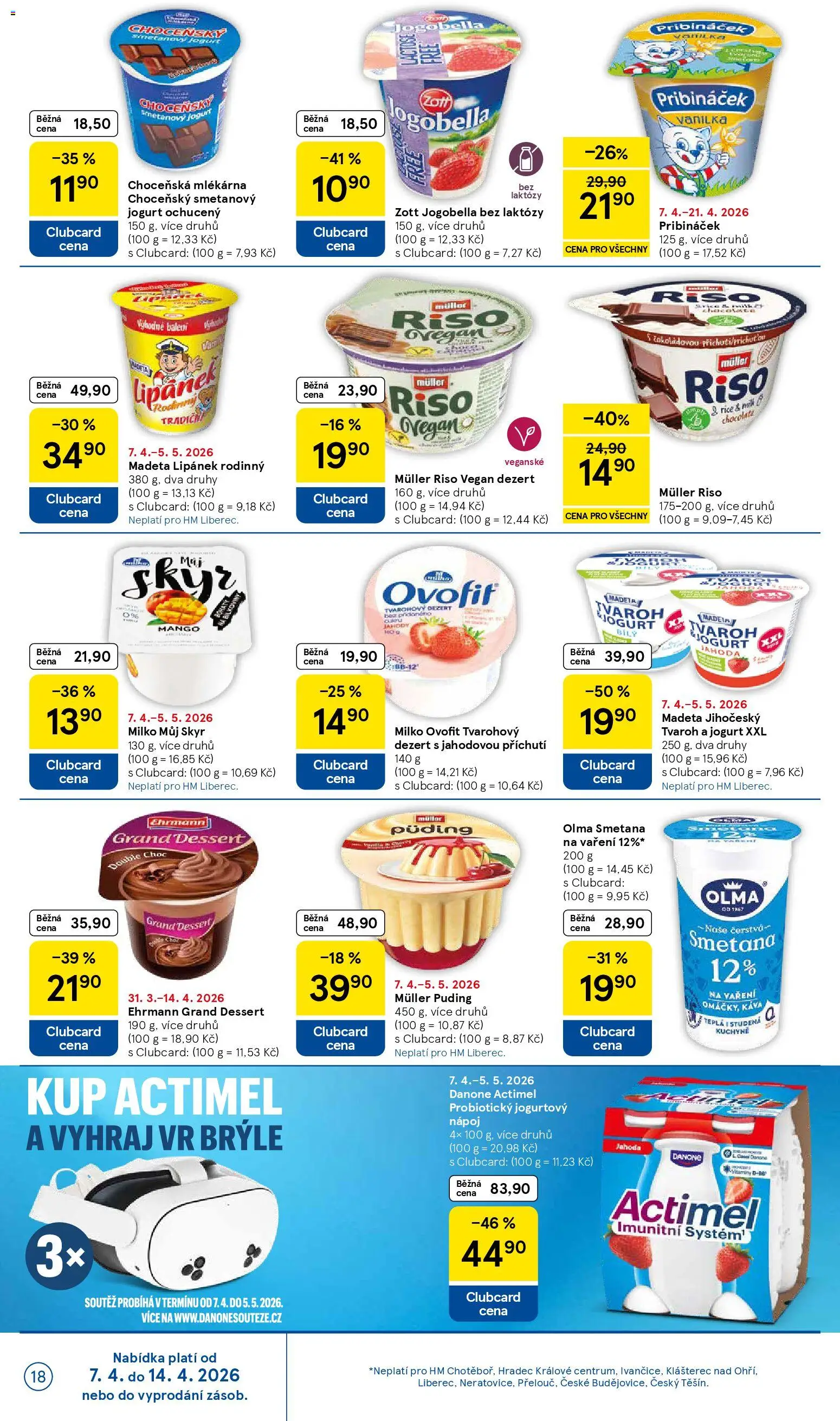 Tesco leták - Hypermarket od 07.04.2026 | Strana: 18 | Produkty: Lipánek, Mango, Jogurt, Káva