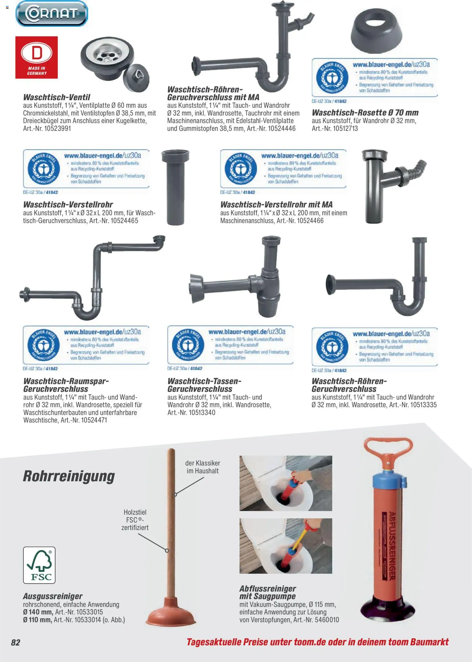 Toom Baumarkt Bad, Sanitär & Zubehör 2026 – gültig ab 01.01.2026 | Seite: 82
