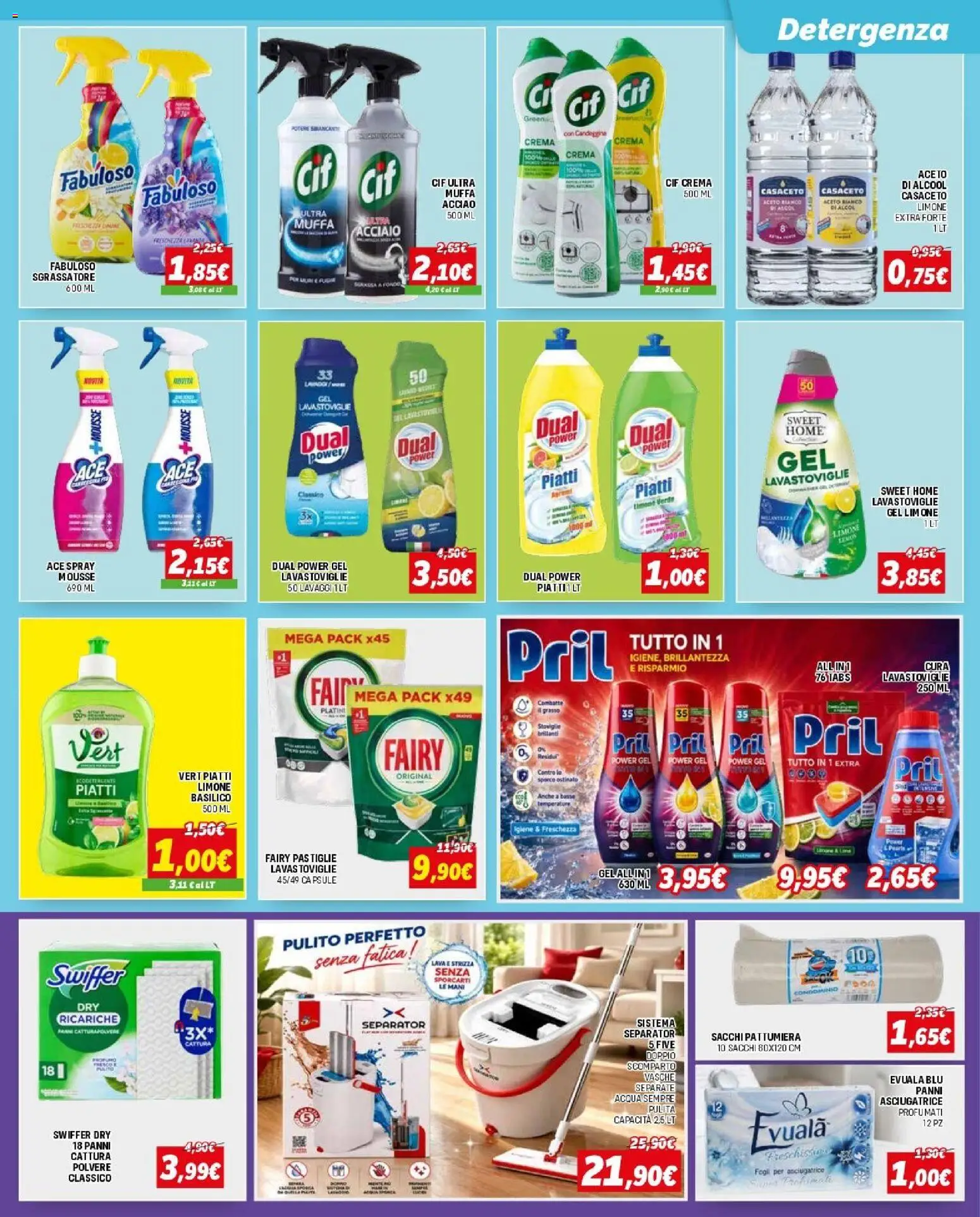 Volantino Orizzonte del 09/07/2026 | Pagina: 5 | Prodotti: Crema, Acqua, Asciugatrice, Pattumiera