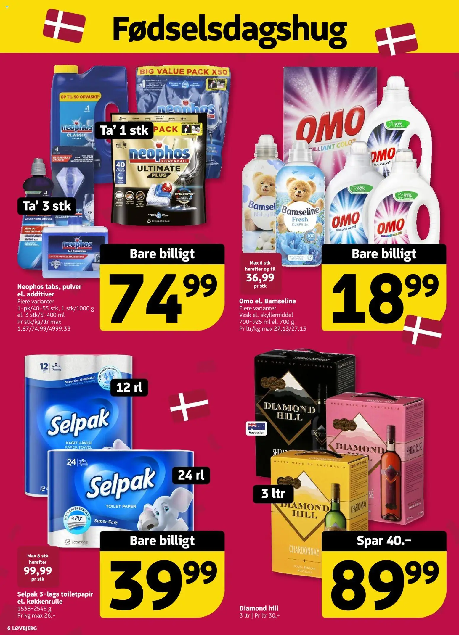 Løvbjerg tilbudsavis – gyldig fra 04/09/2026 | Side: 6 | Produkter: Skyllemiddel, Toilet