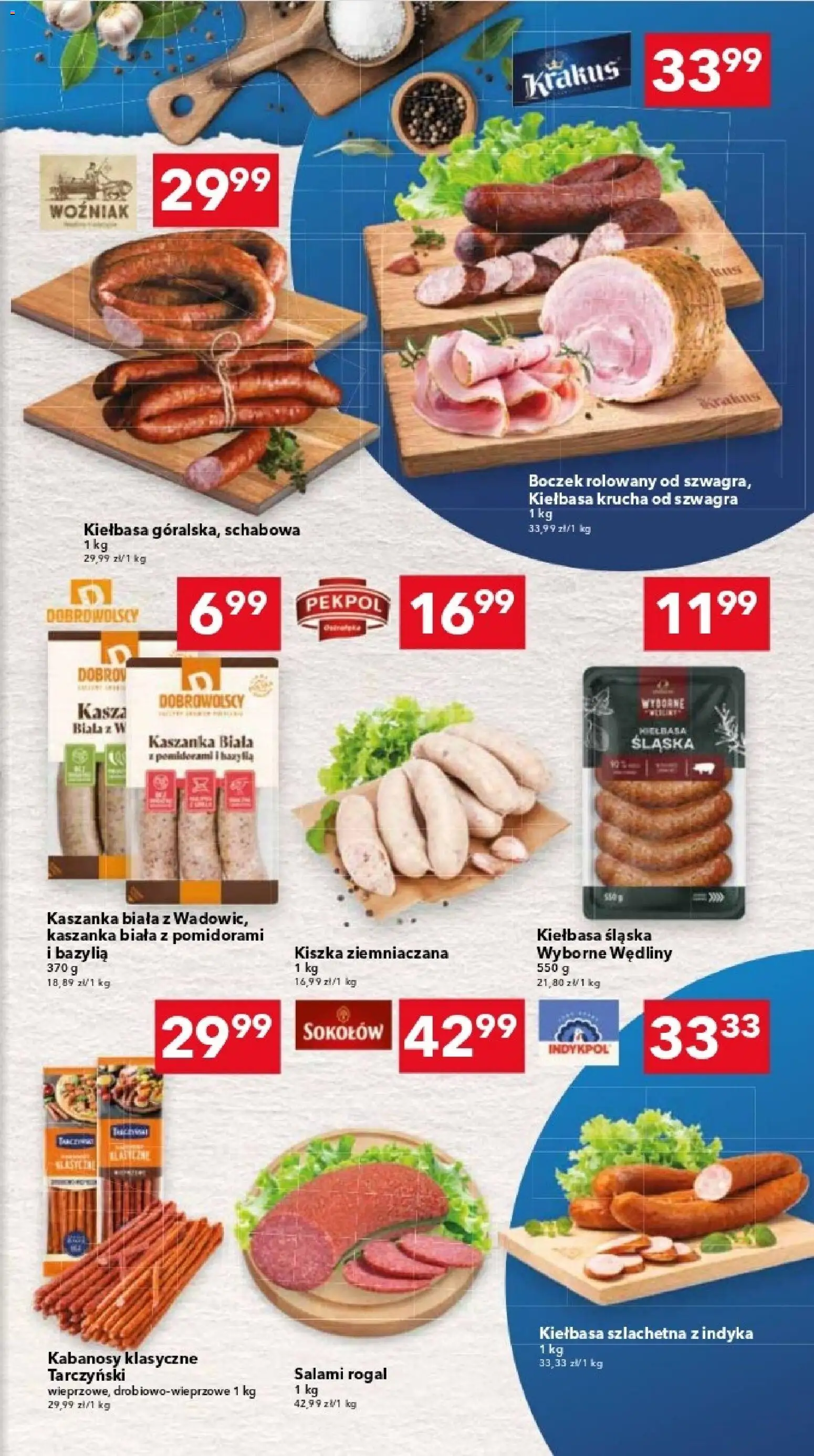 Lewiatan gazetka - Warszawa od 21.05.2026 | Strona: 5 | Produkty: Kiełbasa szlachetna, Kaszanka, Kiełbasa śląska, Boczek