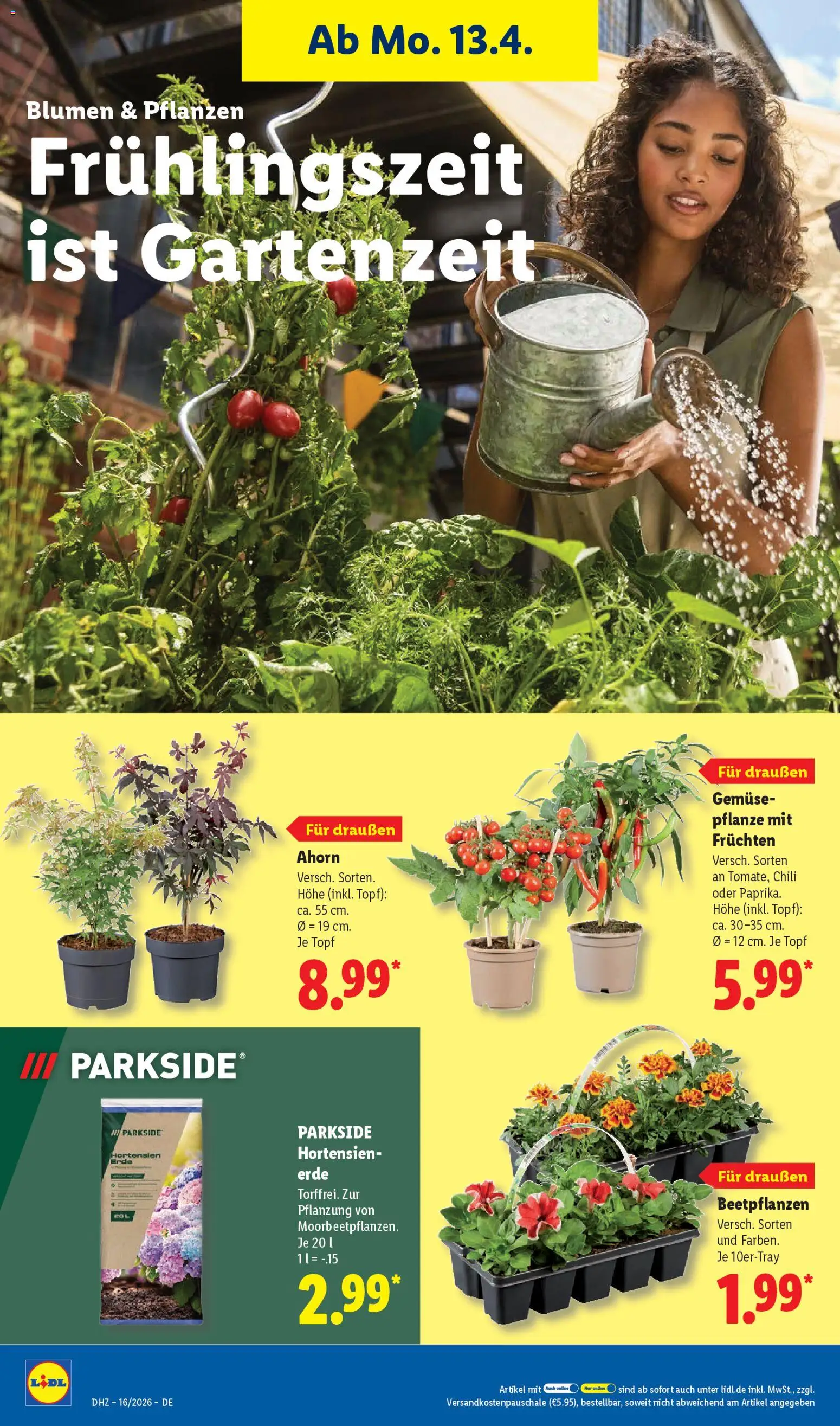 Lidl Prospekt – gültig ab 13.04.2026 | Seite: 68 | Produkte: Blumen, Gemüse, Chili