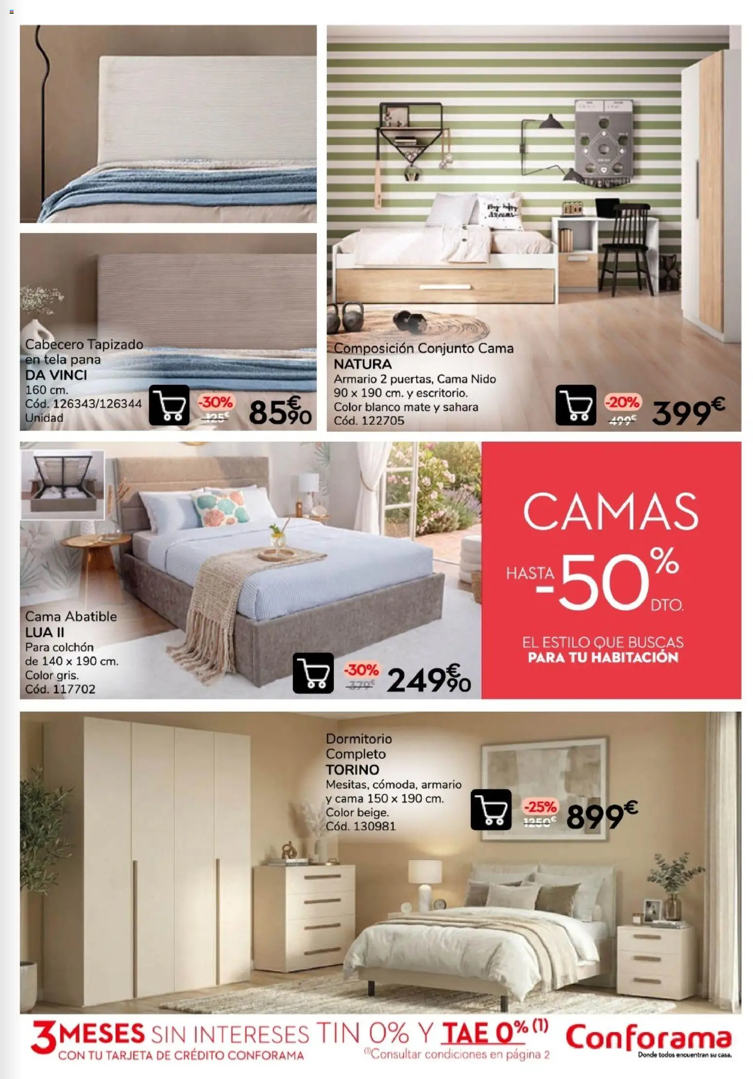 Conforama Quincena top │ válido desde el 10/09/2026 | Página: 13 | Productos: Colchon, Cama, Armario
