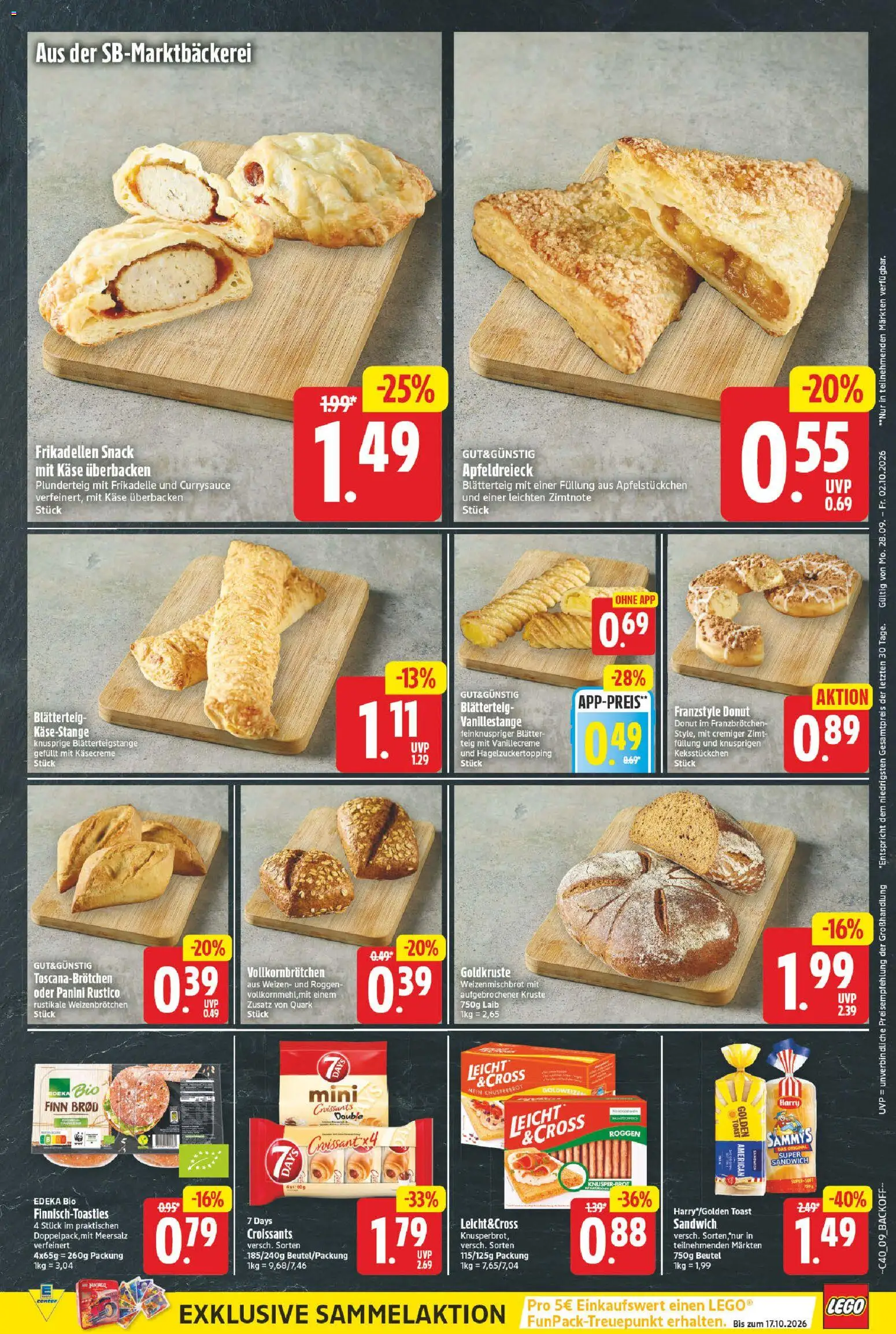 E center Prospekt – gültig ab 28.09.2026 | Seite: 9 | Produkte: Quark, Käse, Toast
