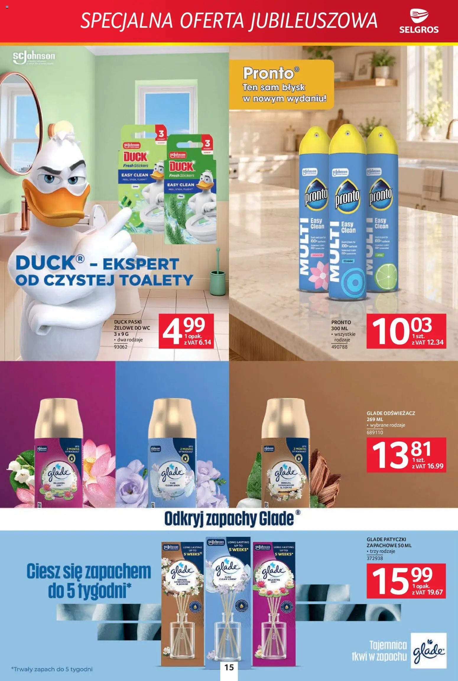 Selgros cash&carry gazetka - Specjalna Oferta Jubileuszowa od 08.10.2026 | Strona: 14 | Produkty: Odświeżacz, Zapach