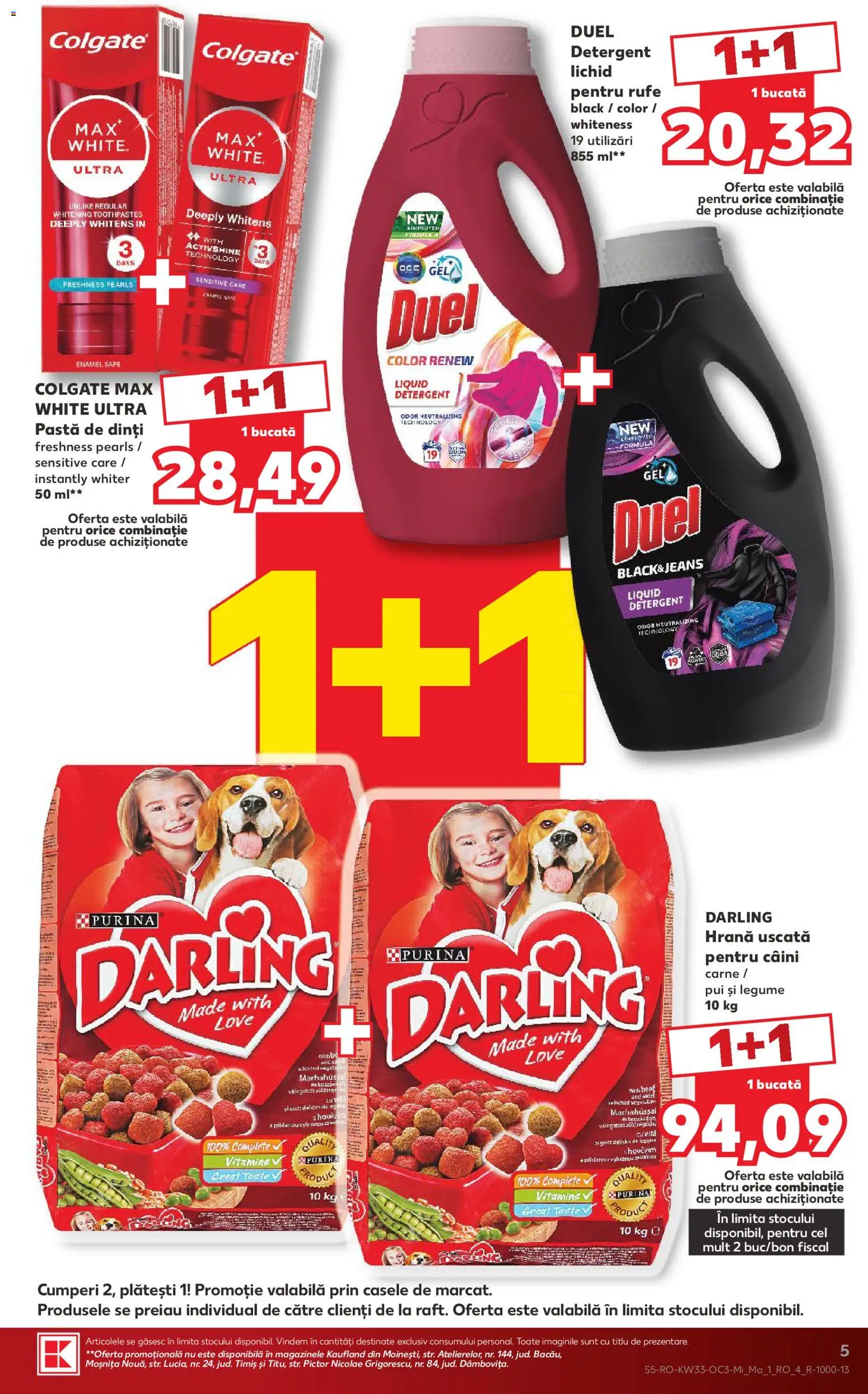 Noul catalog Kaufland – valabil de la 12.08.2026 | Pagină: 5 | Produse: Pui, Detergent, Legume, Black