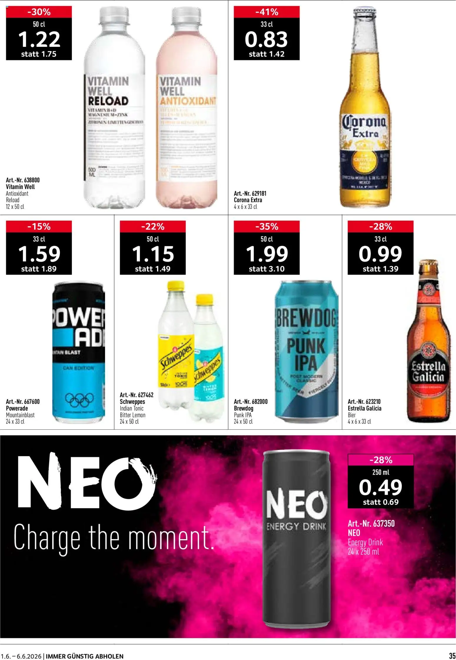 Prodega aktionen – gültig ab 01.06.2026 | Seite: 35 | Produkte: Bier