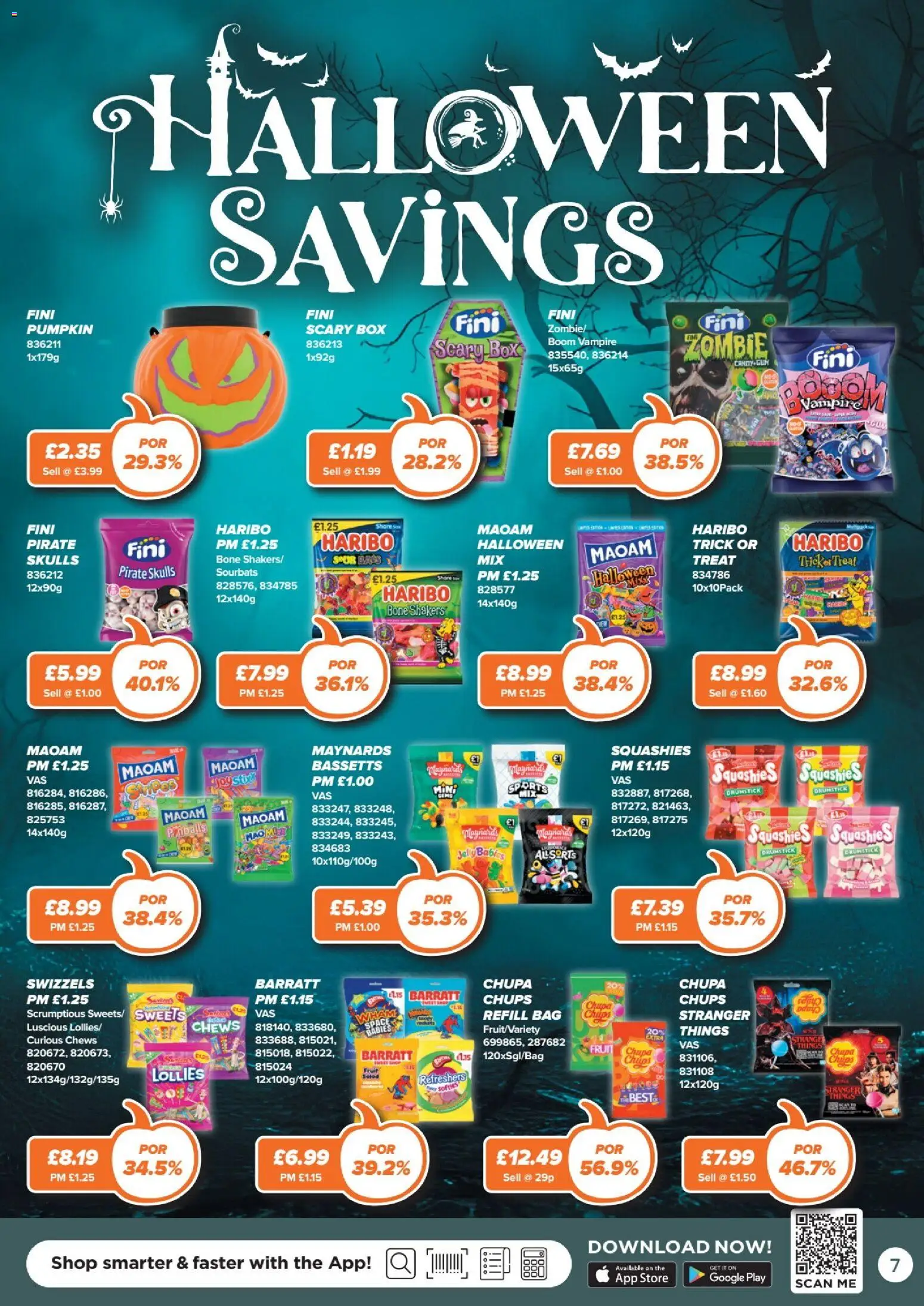 {H1} | Page: 7 | Products: Box, Pumpkin, Sweets, Bag
