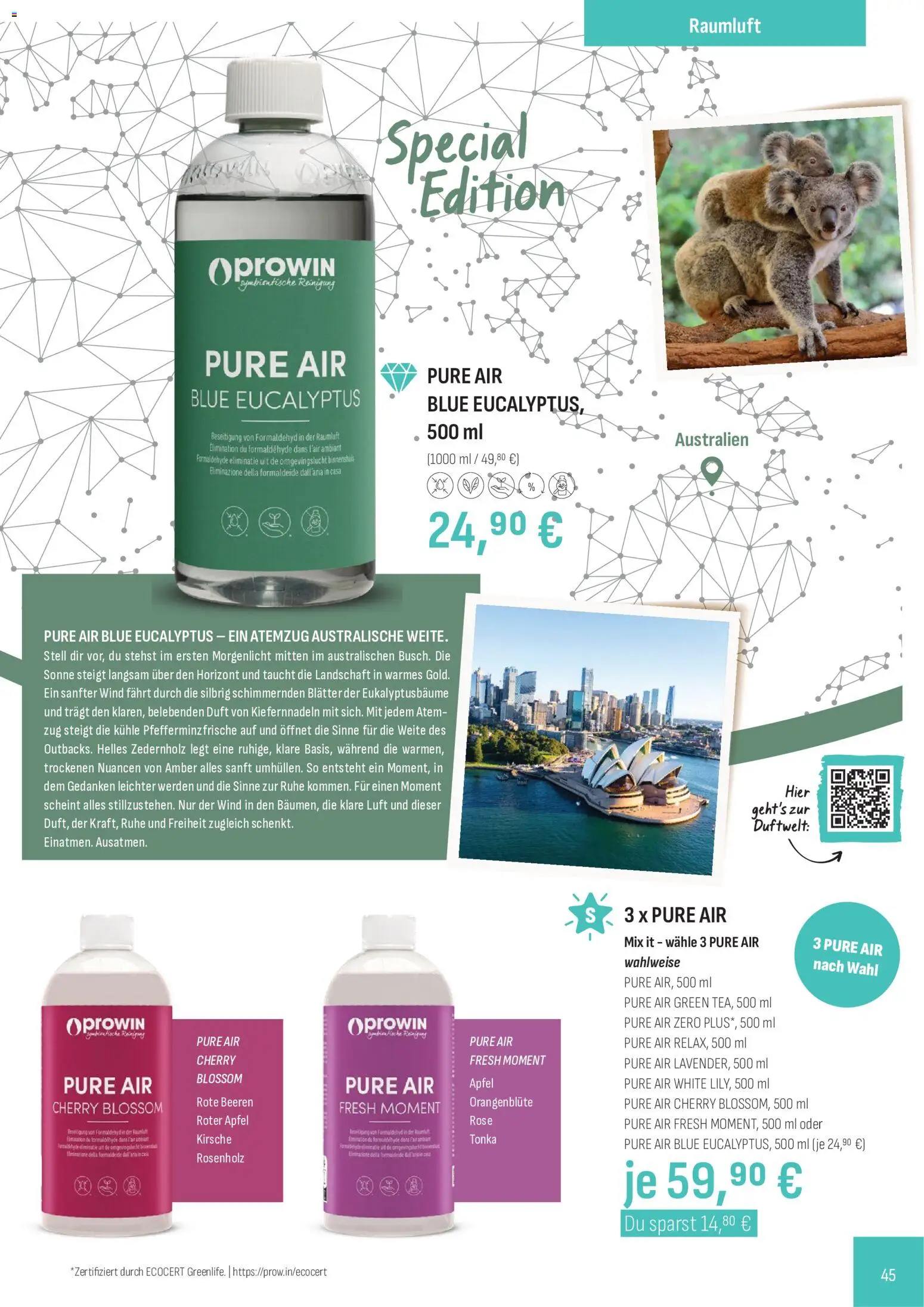 Katalog ProWin Juli / Dezember 2026 – gültig ab 01.07.2026 | Seite: 45 | Produkte: Duft, Äpfel