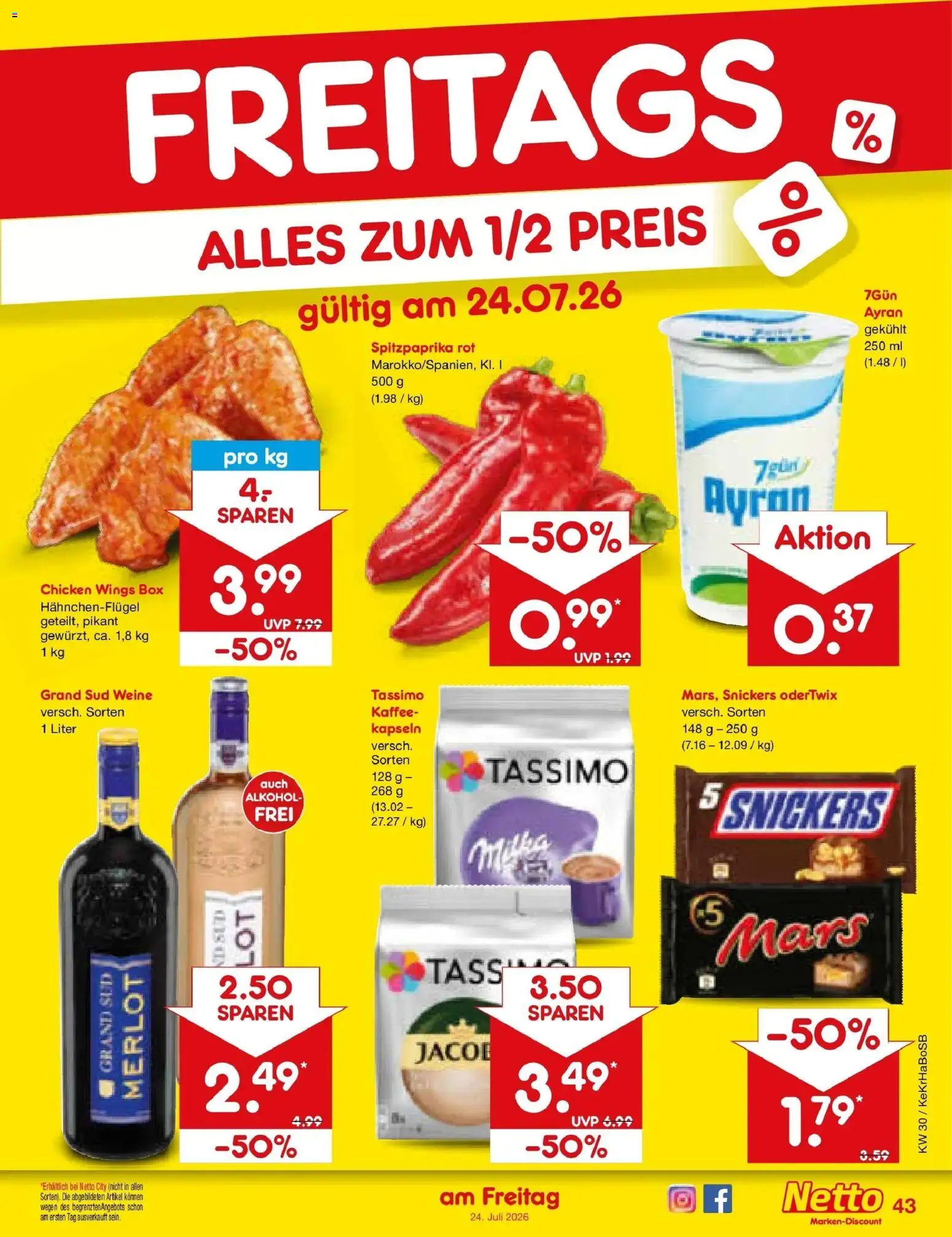 Netto Marken-Discount Prospekt Kruft – gültig ab 20.07.2026 | Seite: 67 | Produkte: Box, Snickers, Mars, Grand sud