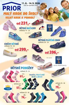 Náhled letáku Prior - Akční Nabídka Obuvi od 11.08.2026