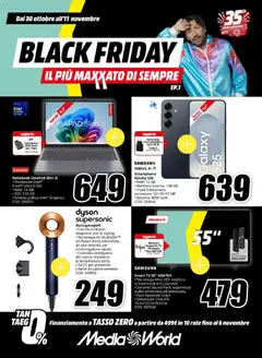 Anteprima del volantino Media World Black Friday valido a partire dal 30/10/2026