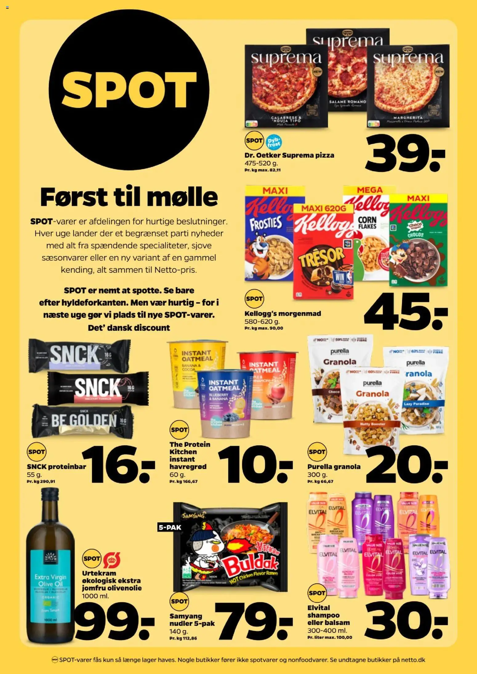 Netto tilbudsavis – gyldig fra 17/10/2026 | Side: 21 | Produkter: Shampoo, Balsam, Nudler, Olivenolie